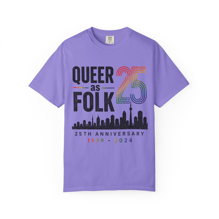 Queer as Folk 25th Anniversary T-Shirt — 'Queer as Folk 25' Skyline Tee (1999–2024)