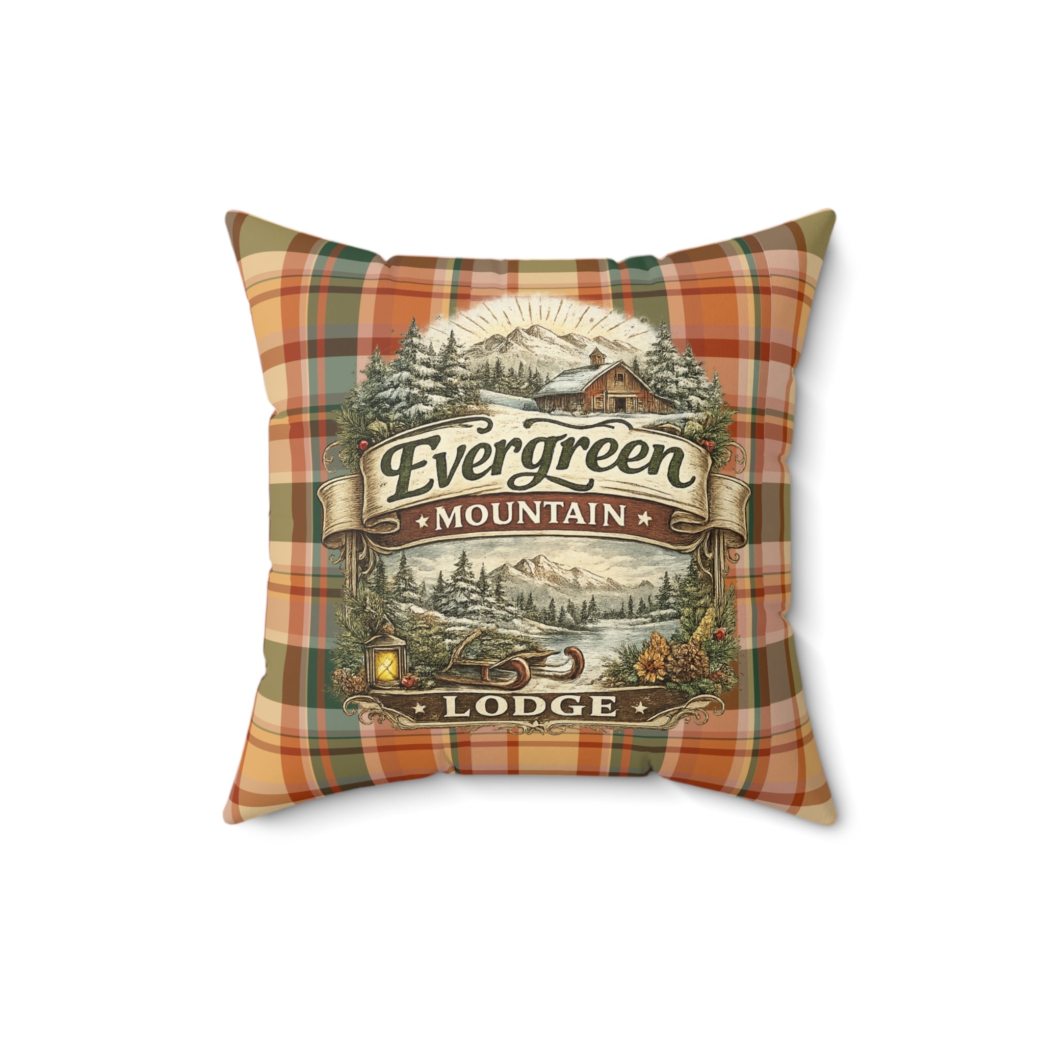 Old Soul Harvest™ Heirloom Plaid Throw Pillow - Throw Pillow from Old Soul Harvest Campfire Circle