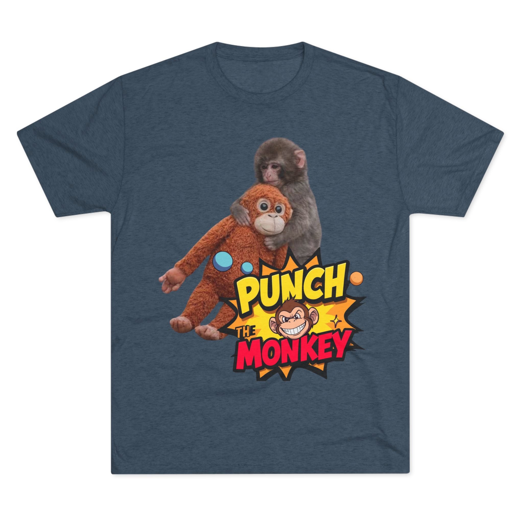 Punch the Monkey T-Shirt — Retro Comic Cartoon Monkey Graphic Tee - Creations by Chris and Carlos