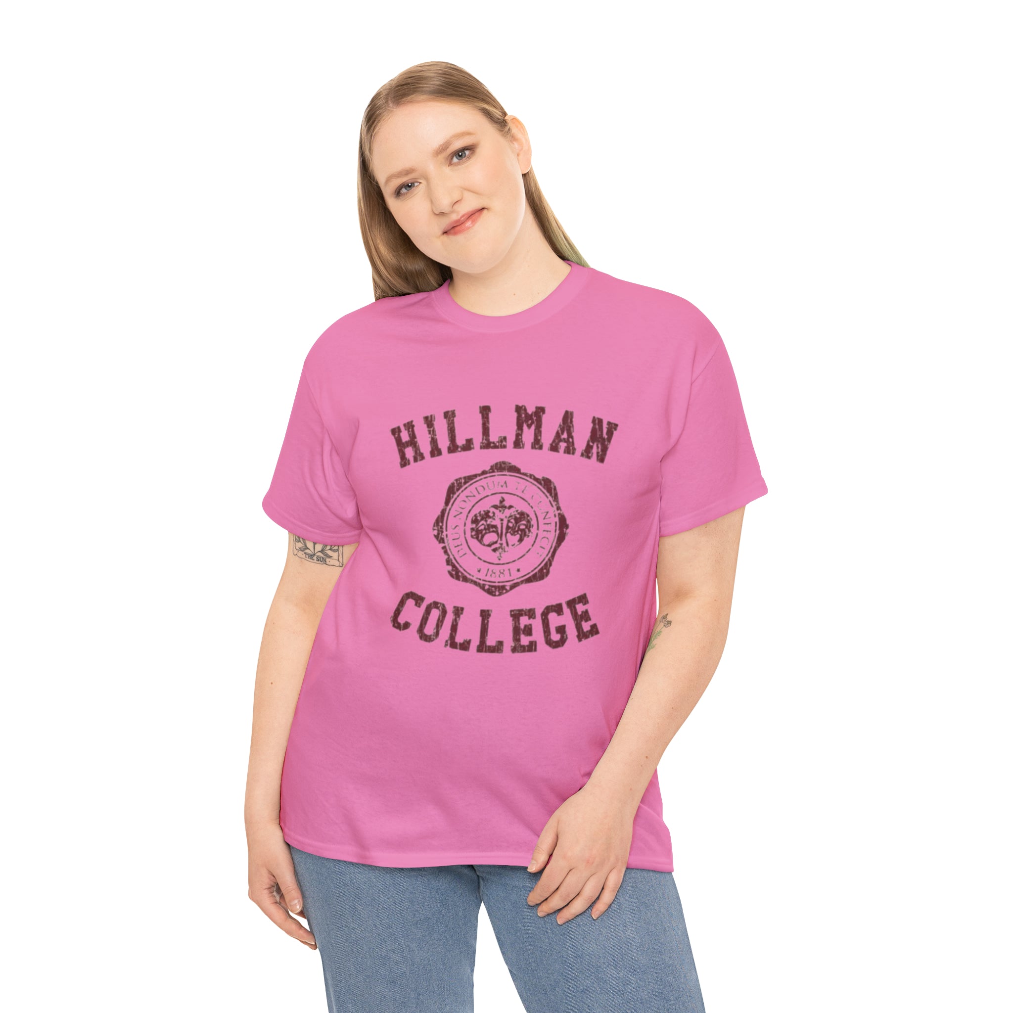 Hillman College- Unisex Heavy Cotton T-Shirt - Creations by Chris and Carlos