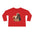 Punch Monkey Toddler Long Sleeve Tee Cute Monkey & Plush Character Shirt for Kids - Creations by Chris and Carlos