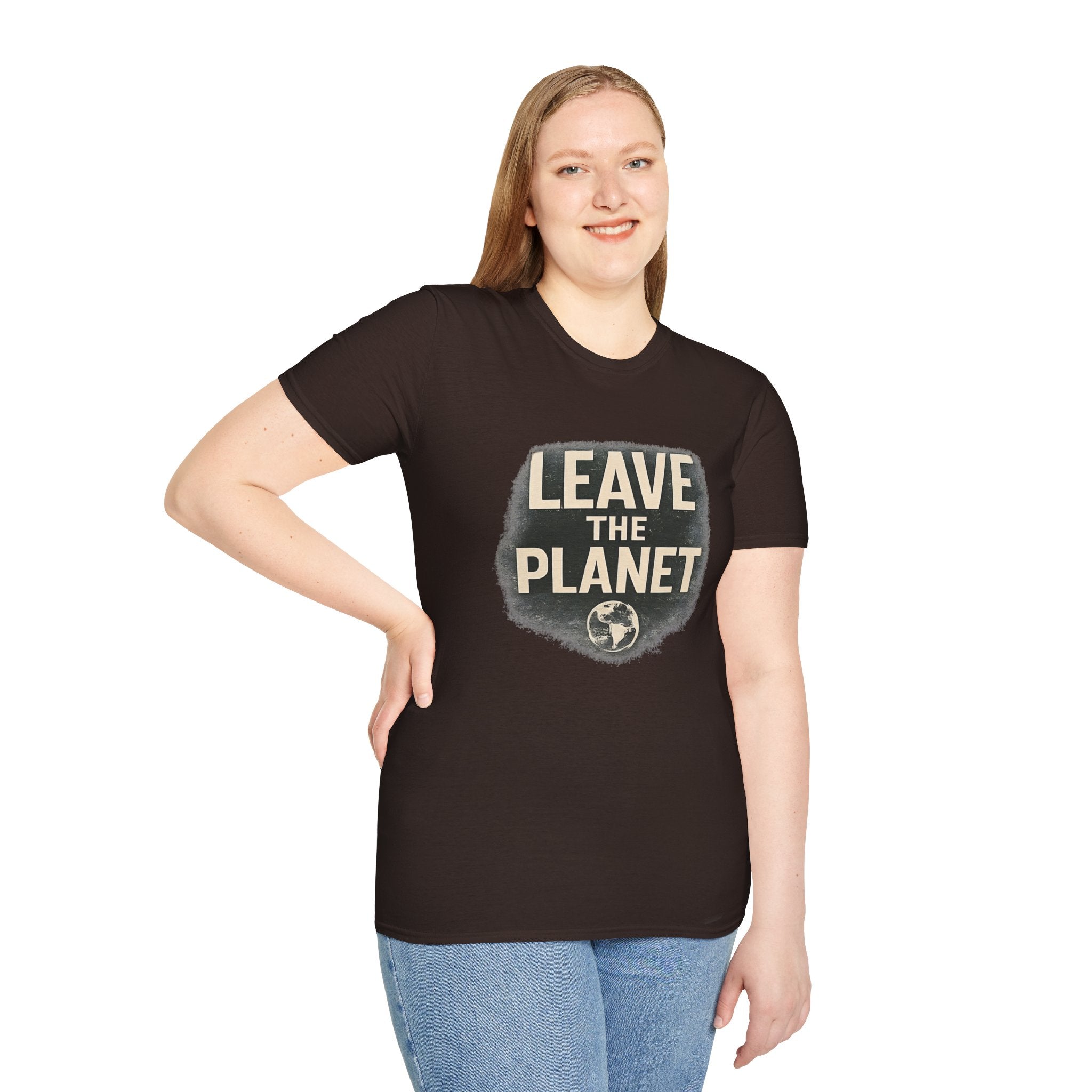 Leave the Planet T‑Shirt – Retro Space Graphic Tee - Creations by Chris and Carlos