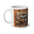 Bonanza Western Cabin 20oz Jumbo Mug — Rustic Cowboy Coffee Cup with Lantern, Hat & Scenic Mountains