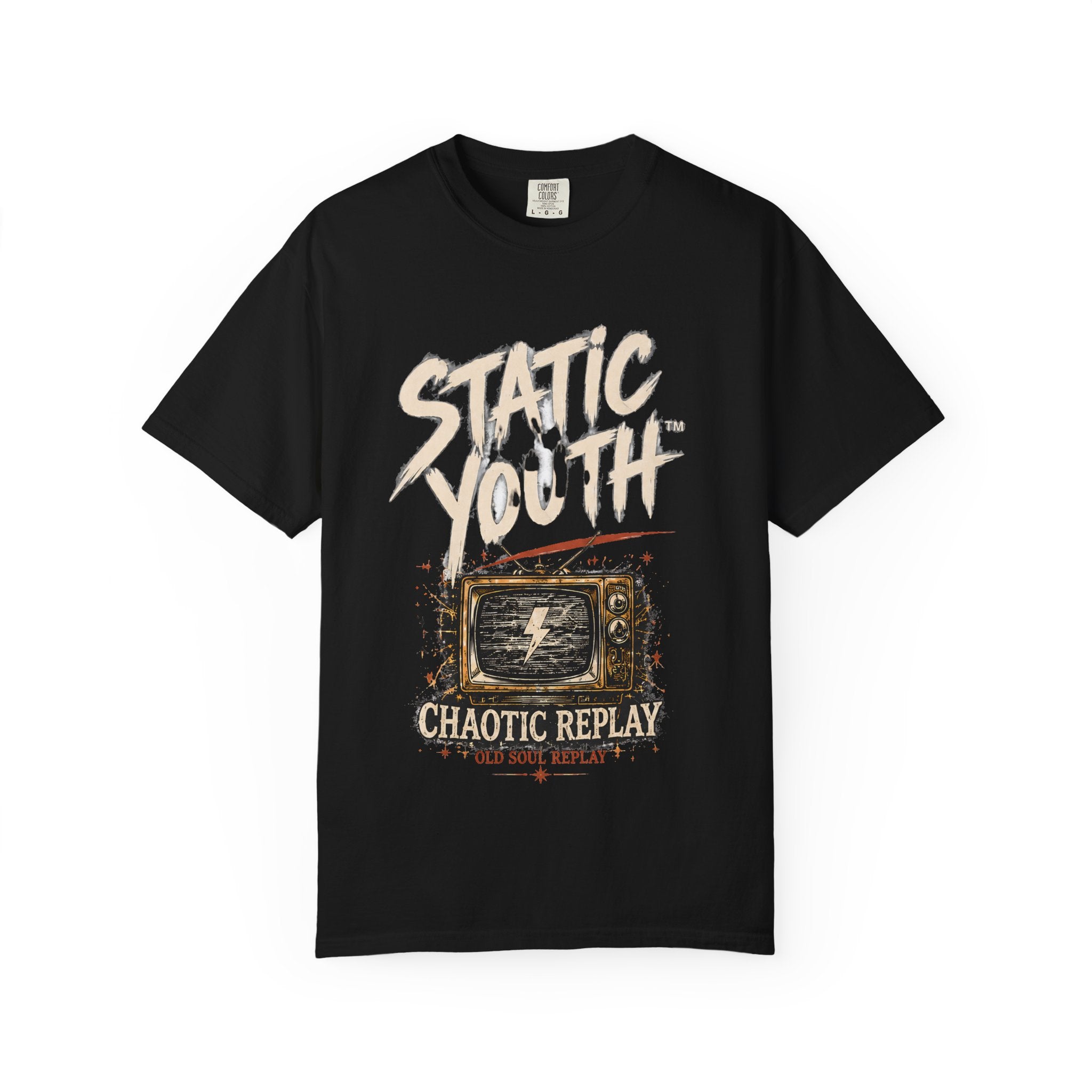 Static Youth "Chaotic Replay" Graphic T-Shirt - Creations by Chris and Carlos