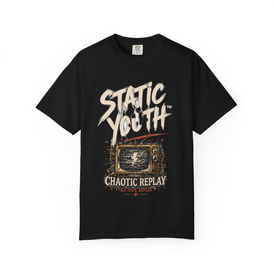 Static Youth "Chaotic Replay" Graphic T-Shirt - Creations by Chris and Carlos