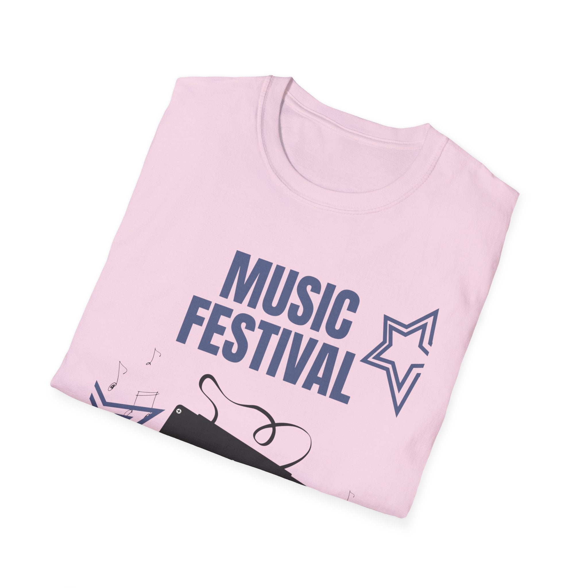 Music Festival Cassette T-Shirt — Retro Tape Graphic Tee for Concerts & Events - Creations by Chris and Carlos