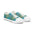 Teal Botanical Men's Low Top Sneakers — Floral Jungle Pattern