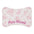 Personalized Pink Florals Pet Feeding Mat — Custom Name Holiday Bone Placemat