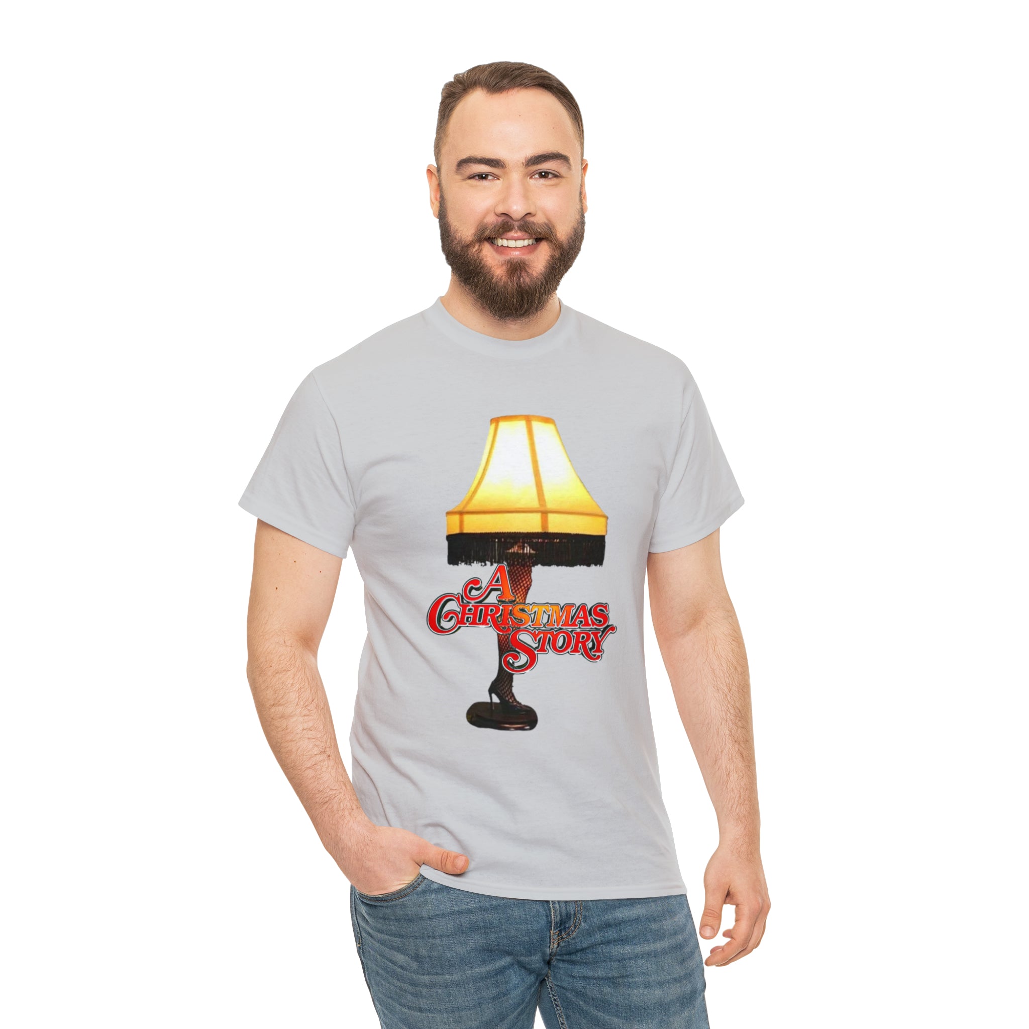 A Christmas Story- Leg Lamp Unisex Heavy Cotton T-Shirt - Creations by Chris and Carlos