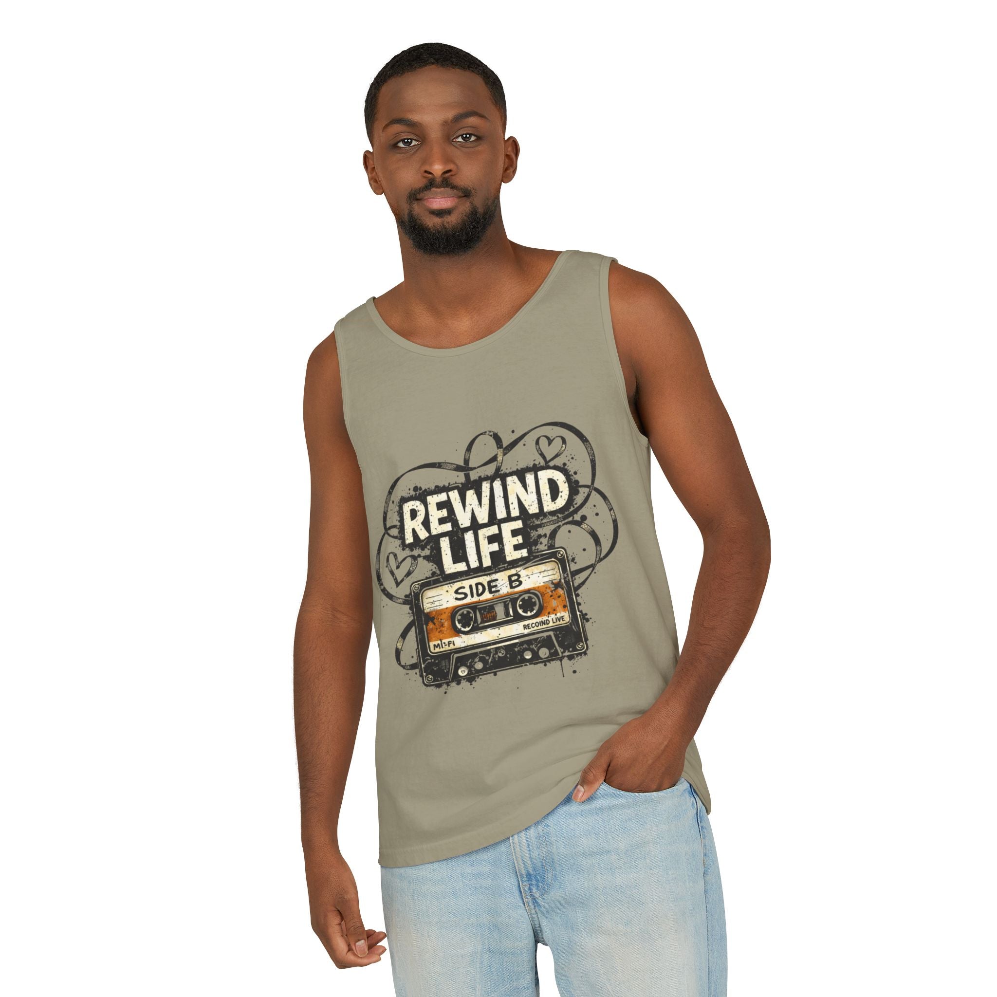 Rewind Life Vintage Cassette Tank Top - Creations by Chris and Carlos