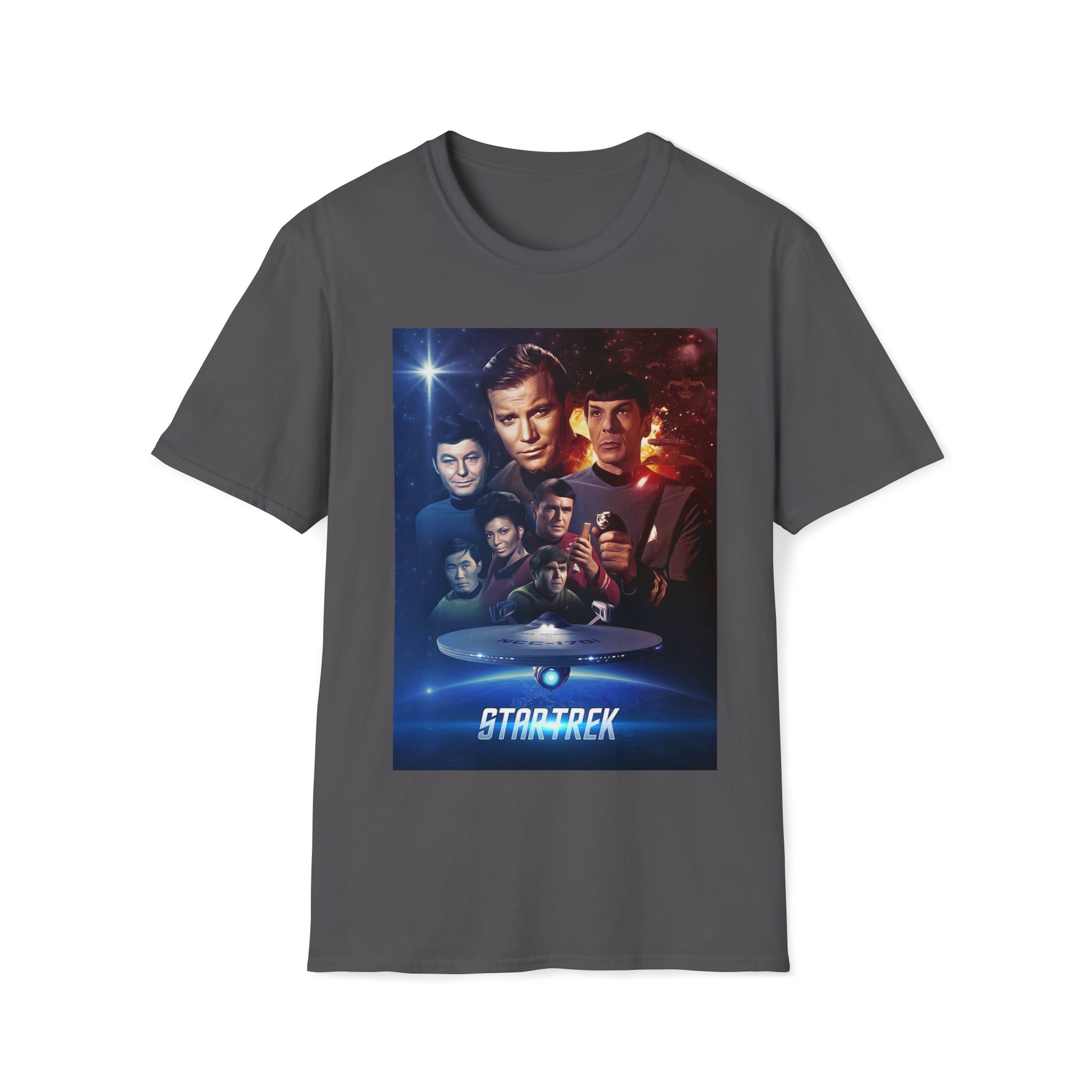 Star Trek original cast- Unisex Softstyle T-Shirt - Creations by Chris and Carlos