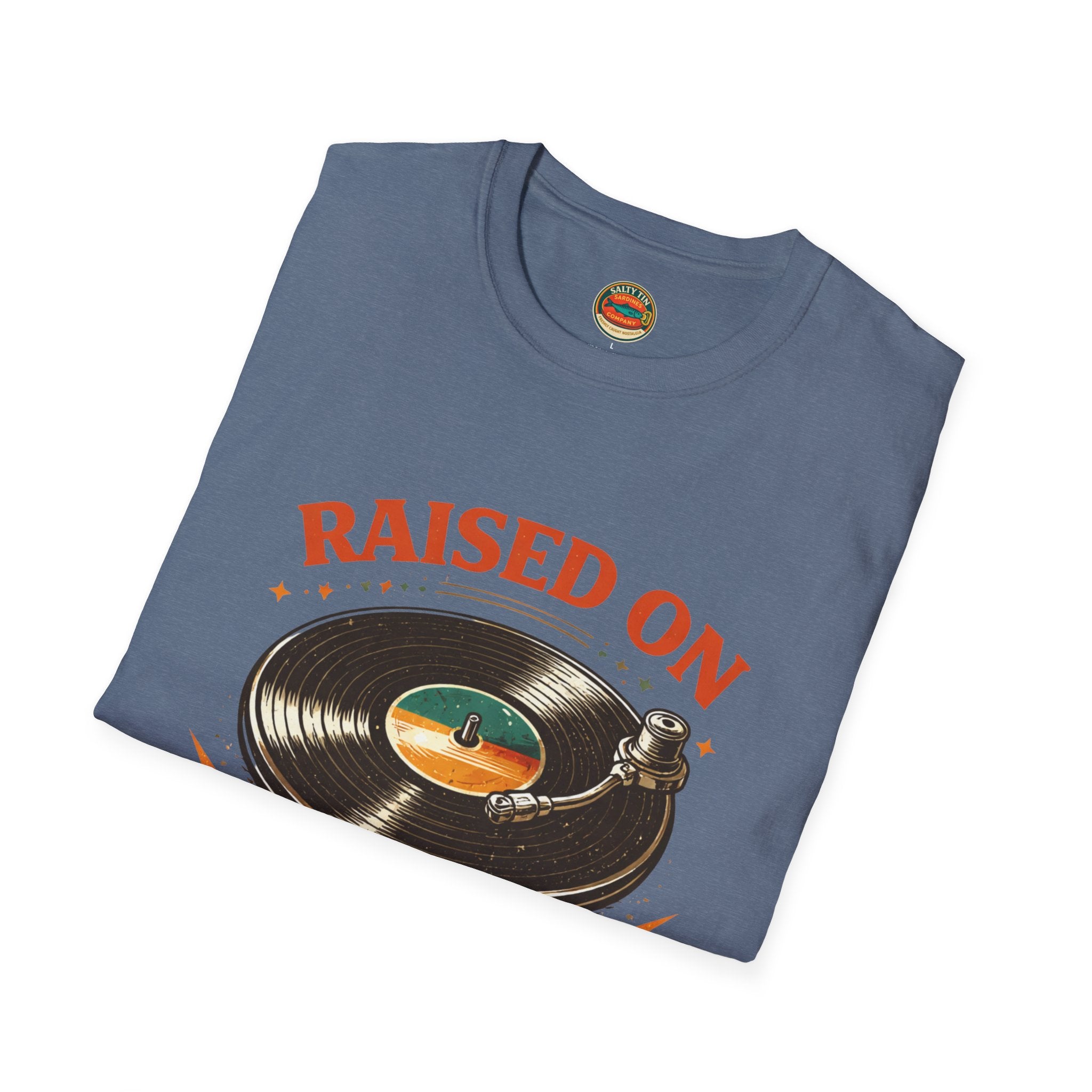 Raised on Vinyl T-Shirt — Retro Record Lover Tee - Creations by Chris and Carlos