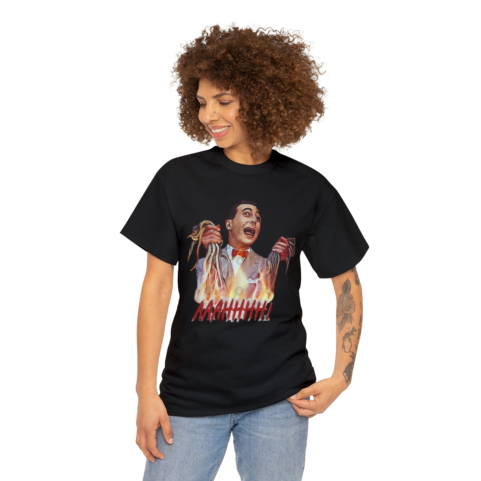 Pee Wee Herman-  Unisex Heavy Cotton T-Shirt - Creations by Chris and Carlos