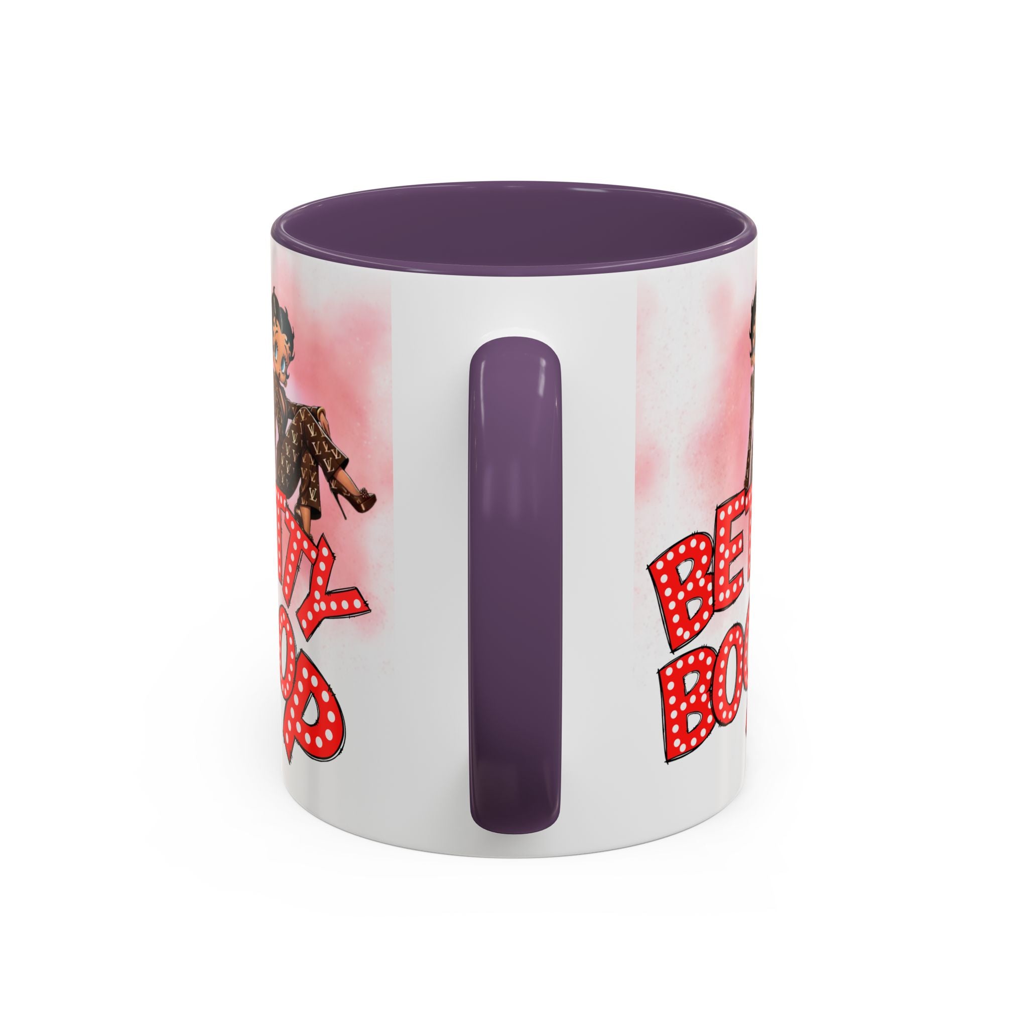 Betty Boop Pink Accent Coffee Mug — Retro Vintage Cartoon Tea Cup (11/15 oz) - Creations by Chris and Carlos