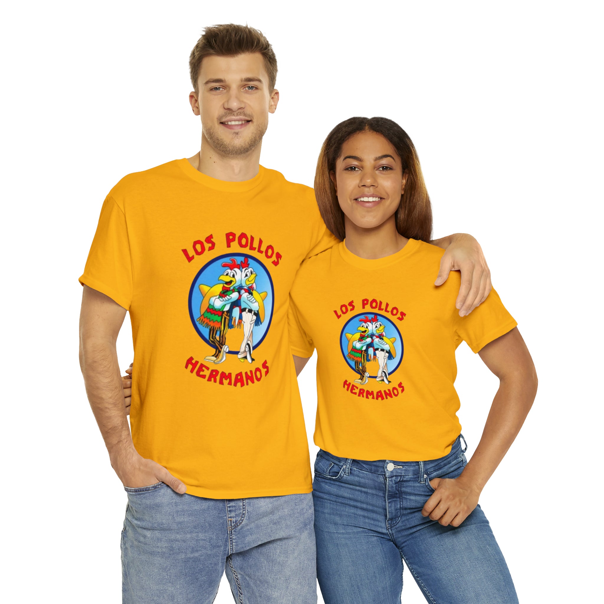 Pollos- Unisex Heavy Cotton T-Shirt - Creations by Chris and Carlos