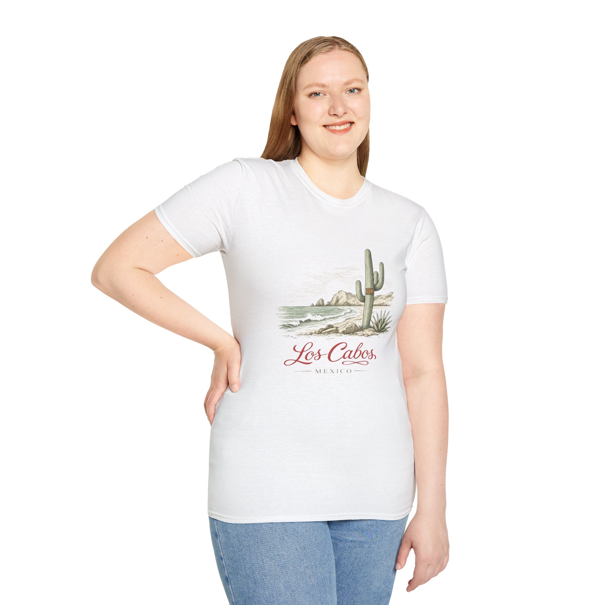 Los Cabos Desert Coast T-Shirt — Vintage Cactus Beach Graphic - Creations by Chris and Carlos