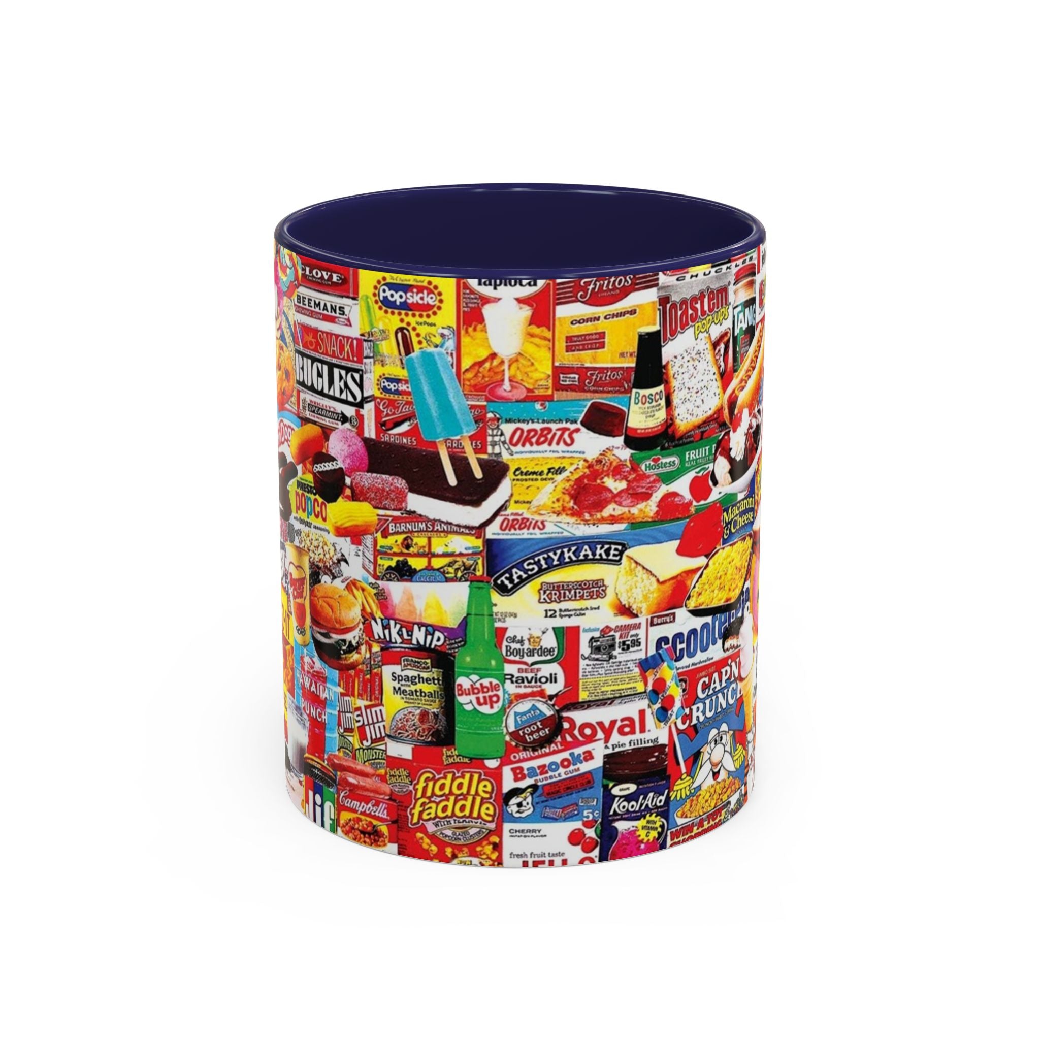 Vintage Snack Packaging Collage Coffee Mug (11/15oz) - Creations by Chris and Carlos