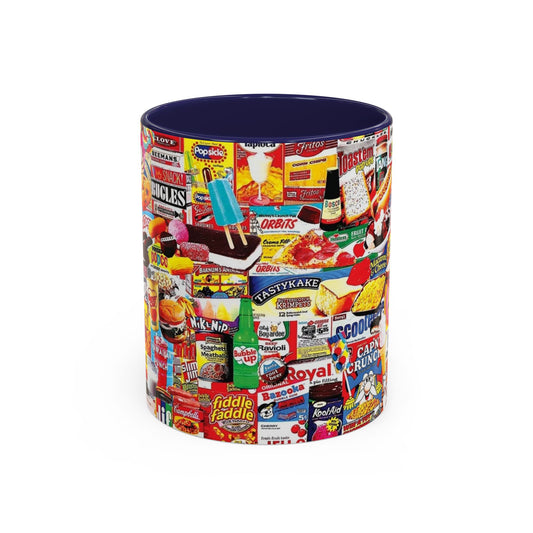 Vintage Snack Packaging Collage Coffee Mug (11/15oz) - Creations by Chris and Carlos