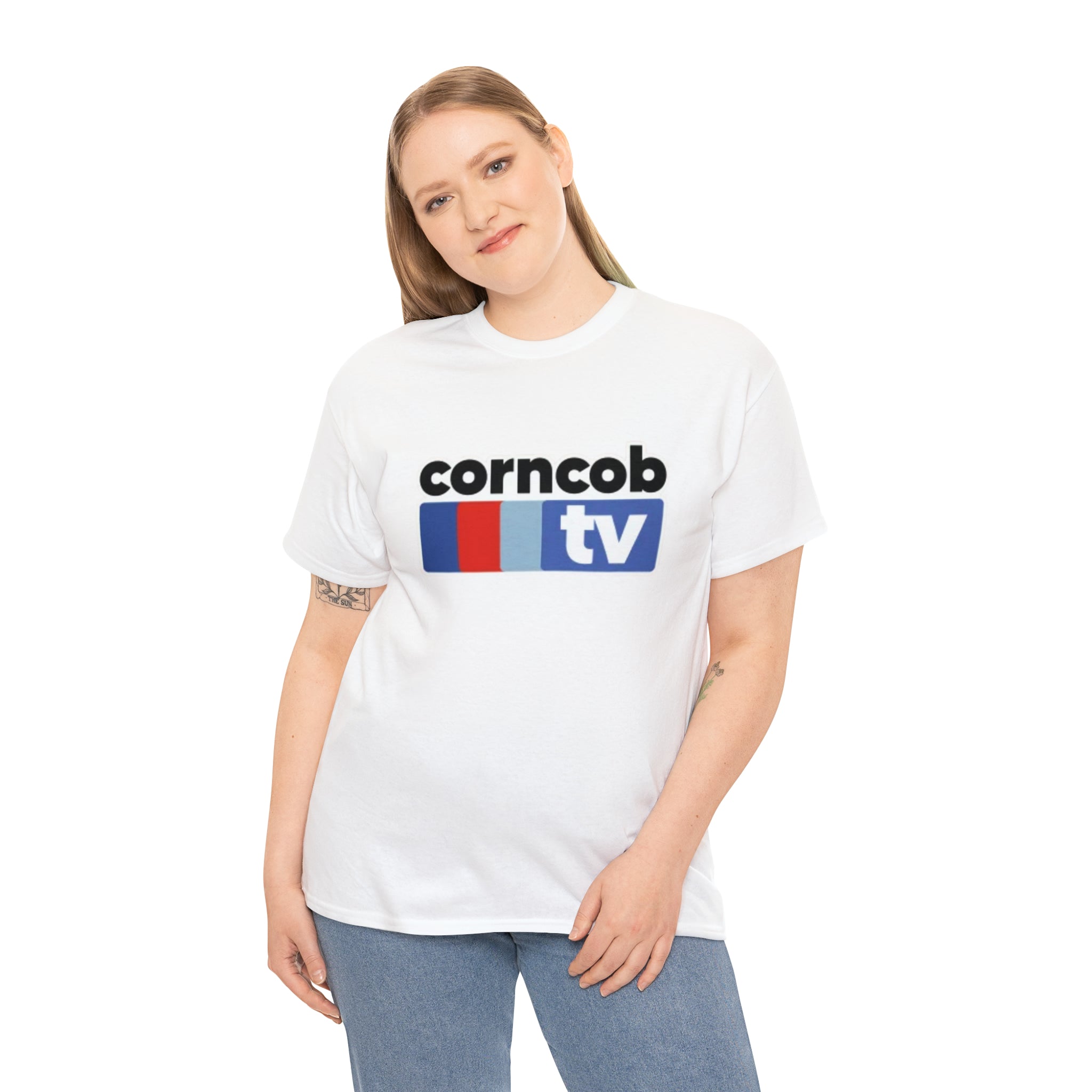 Corncob Tv- Unisex Heavy Cotton T-Shirt - Creations by Chris and Carlos