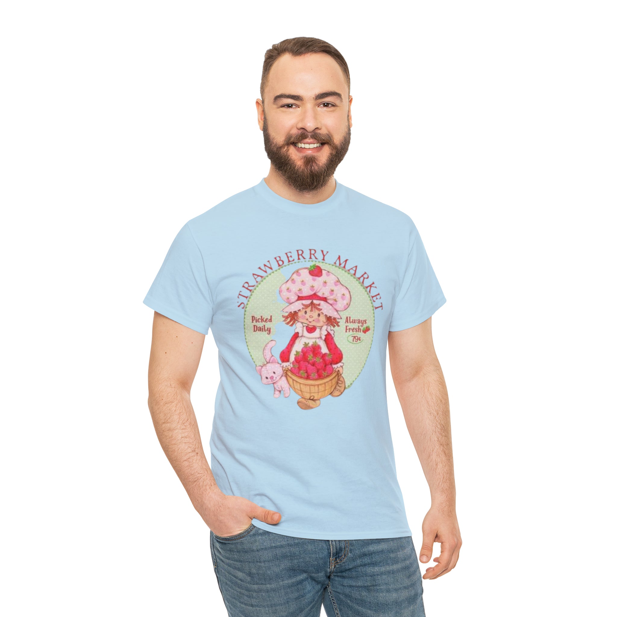 Strawberry Shortcake-  Unisex Heavy Cotton T-Shirt - Creations by Chris and Carlos