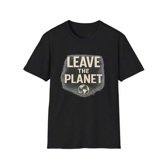 Leave the Planet T‑Shirt – Retro Space Graphic Tee - Creations by Chris and Carlos