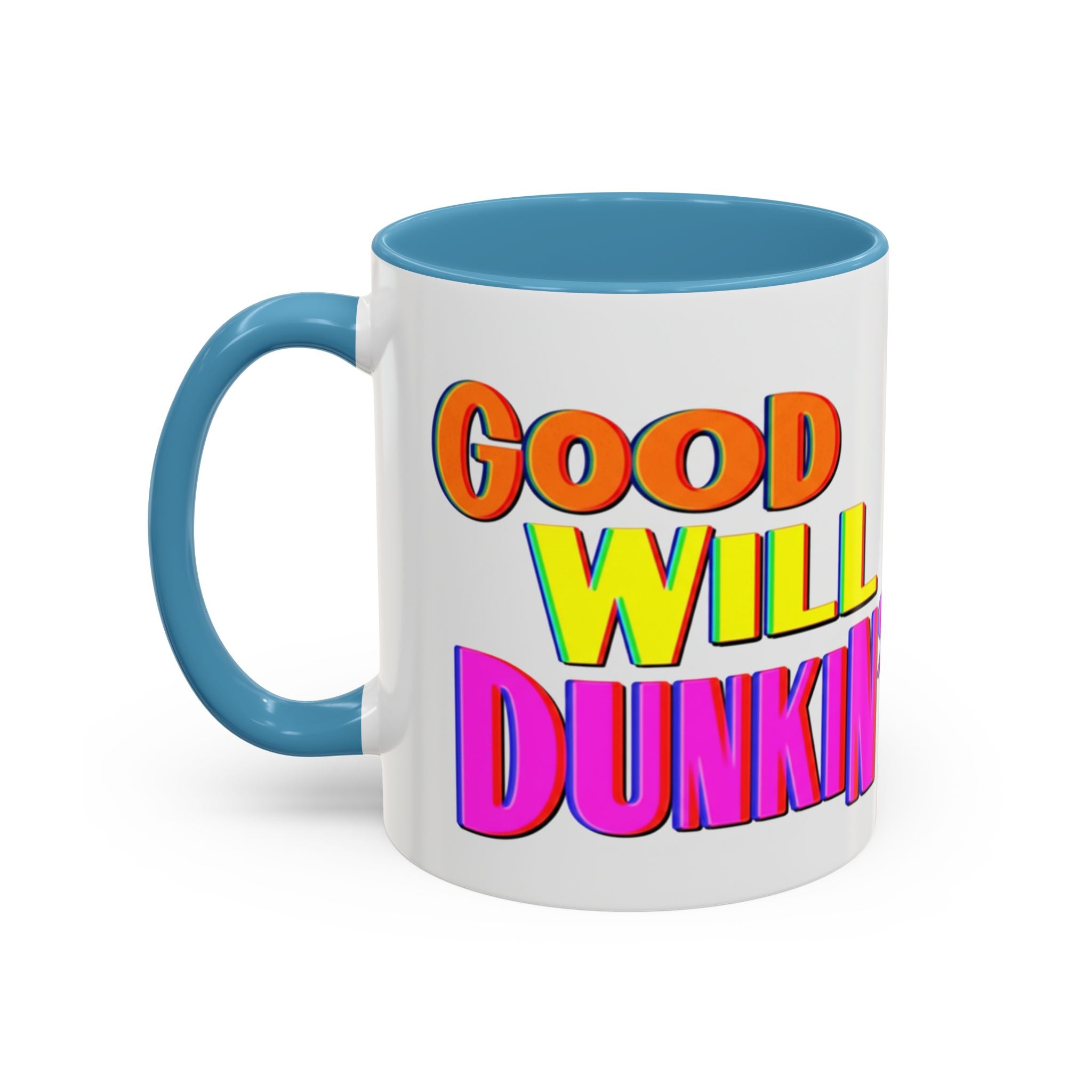 Good Will Dunkin' Coffee Mug — Colorful Retro Donut Lover Gift (11/15oz) - Creations by Chris and Carlos