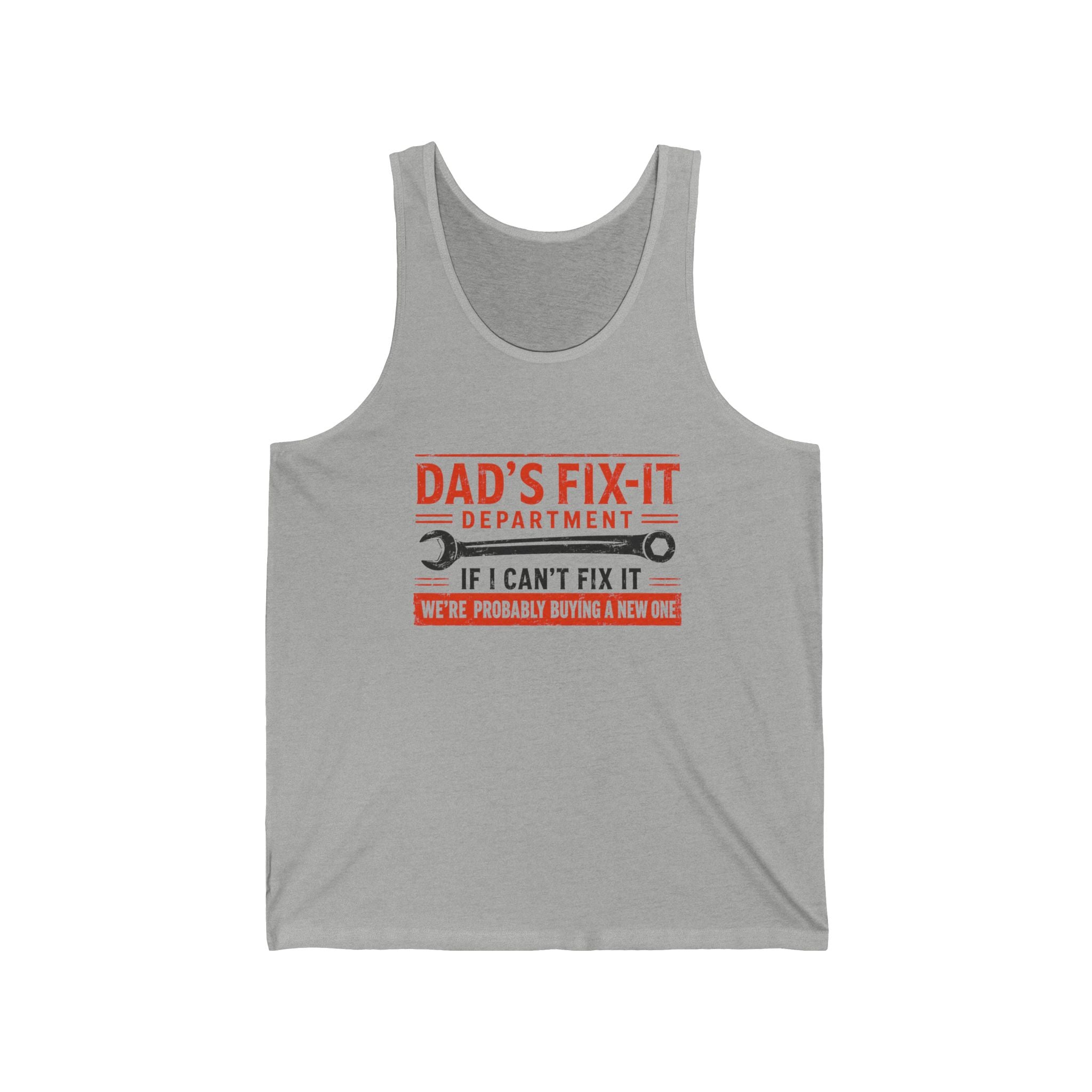 Dad's Fix-It Department Tank Top – Funny Father's Day Mechanic Gift - Creations by Chris and Carlos