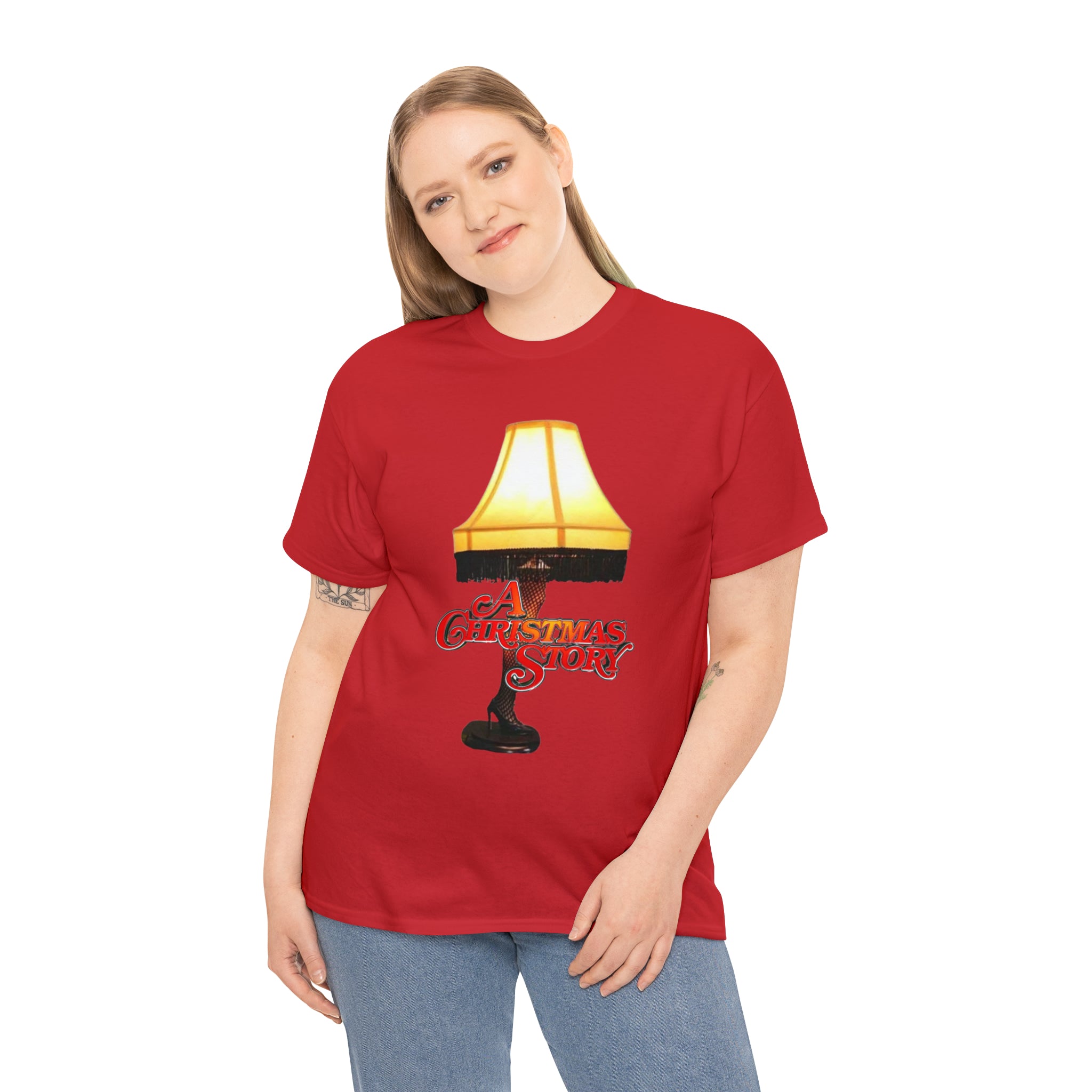 A Christmas Story- Leg Lamp Unisex Heavy Cotton T-Shirt - Creations by Chris and Carlos