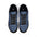 Plaid Low-Top Sneakers — Blue Check Leather Casual Shoes