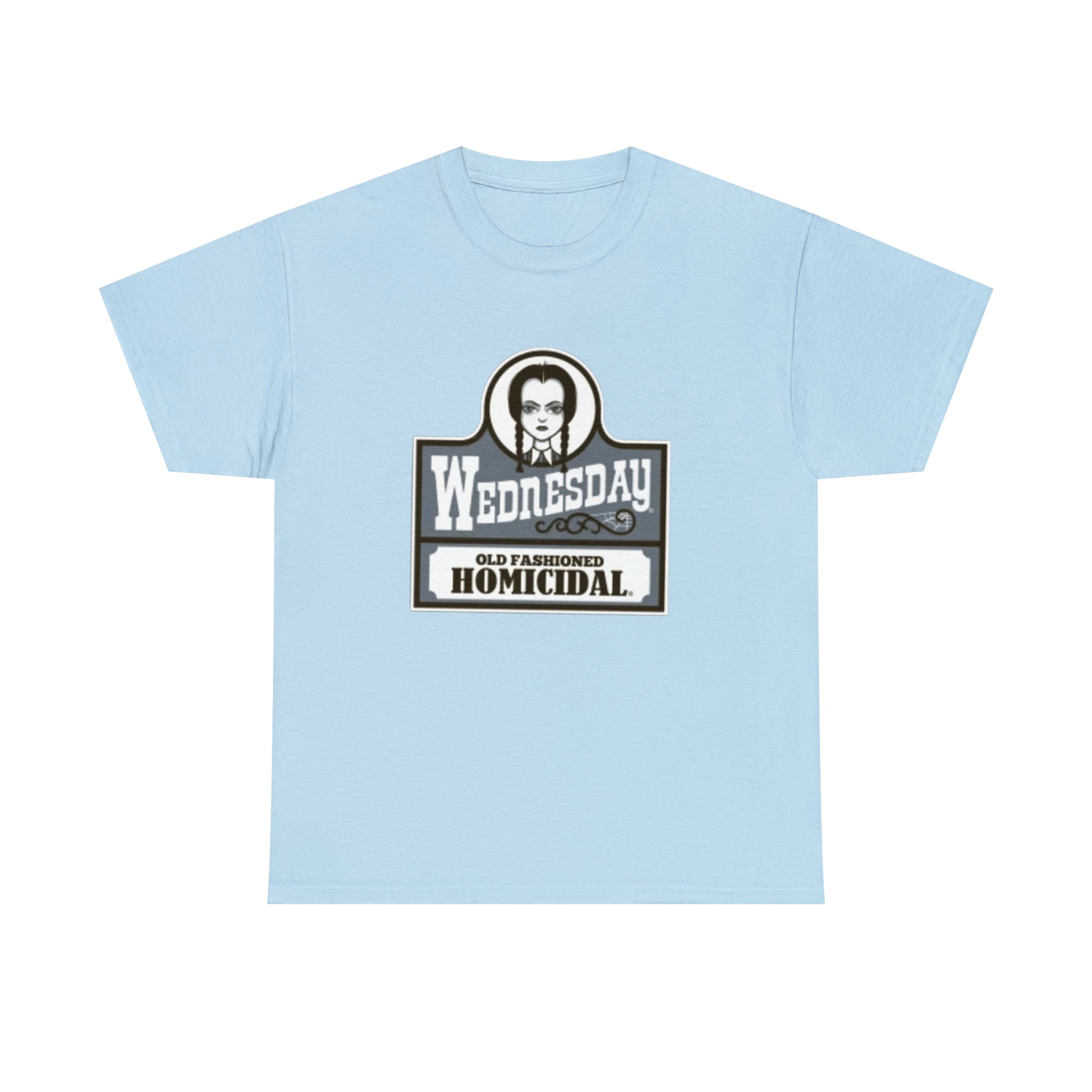 Wednesday- Wendys Unisex Heavy Cotton T-Shirt - Creations by Chris and Carlos