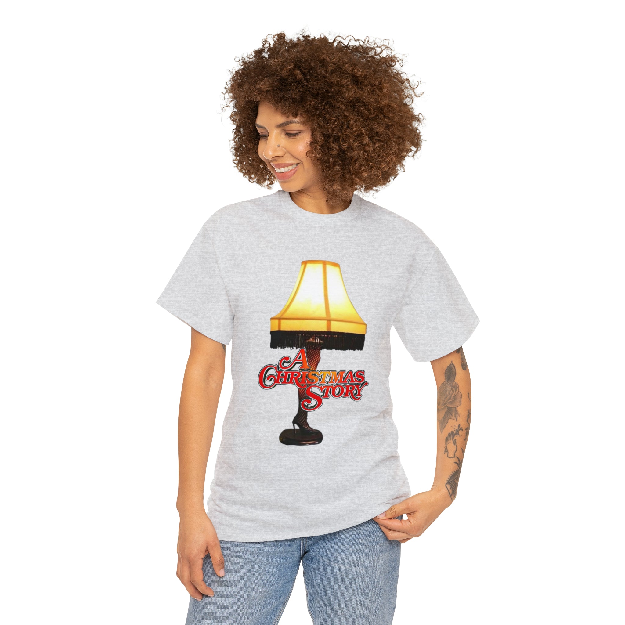 A Christmas Story- Leg Lamp Unisex Heavy Cotton T-Shirt - Creations by Chris and Carlos