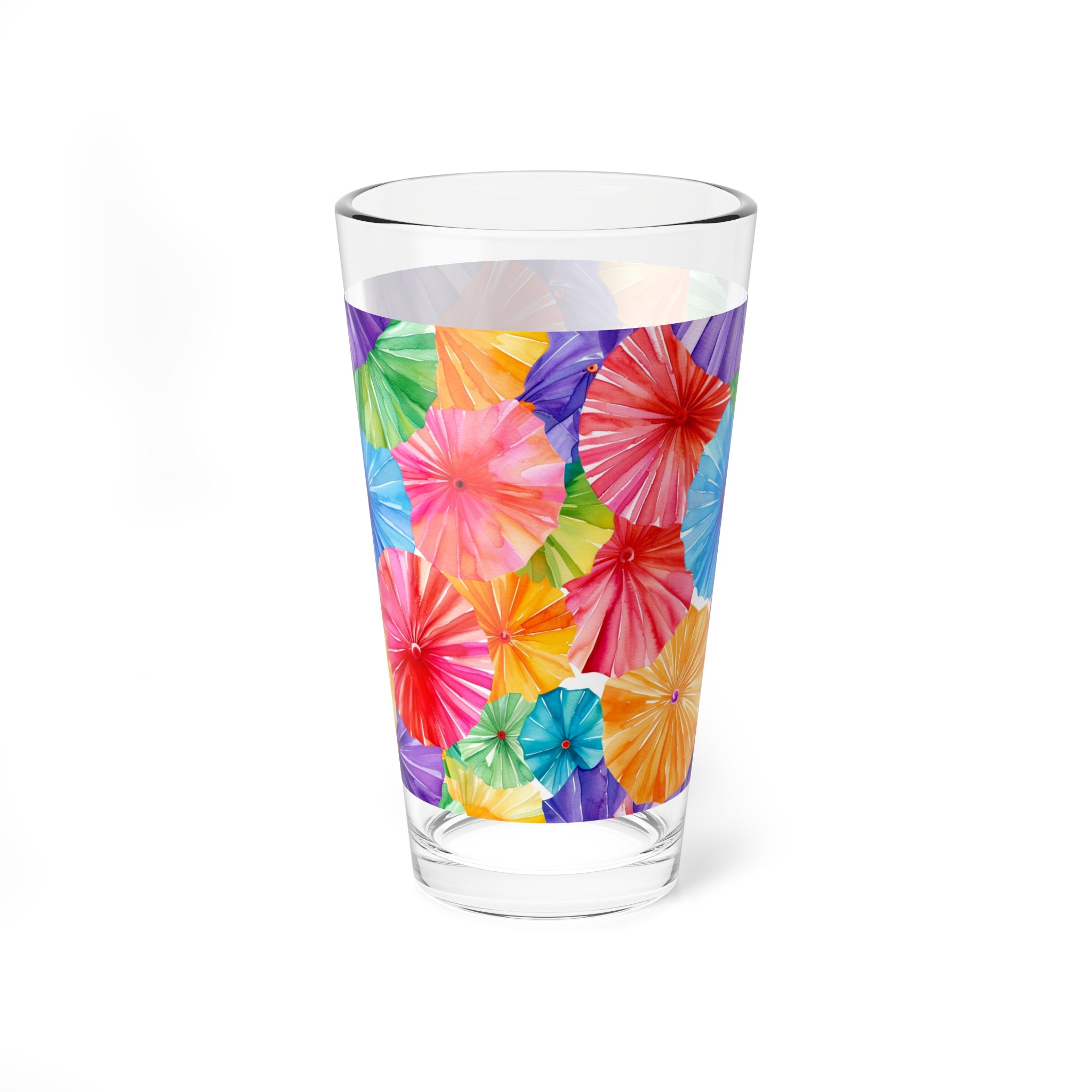 16oz Tropical Cocktail Mixing Glass — Colorful Paper Umbrella DesignSol y Alegría (Sun and Joy) Collection- Cactus Succulent Pattern Microfiber Blanket Soft Velveteen Throw for Home & Garden Lovers - Creations by Chris and Carlos