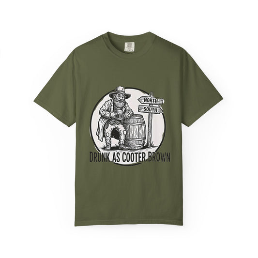 Drunk as Cooter Brown T-Shirt — Vintage Country Barrel Graphic Tee - Creations by Chris and Carlos