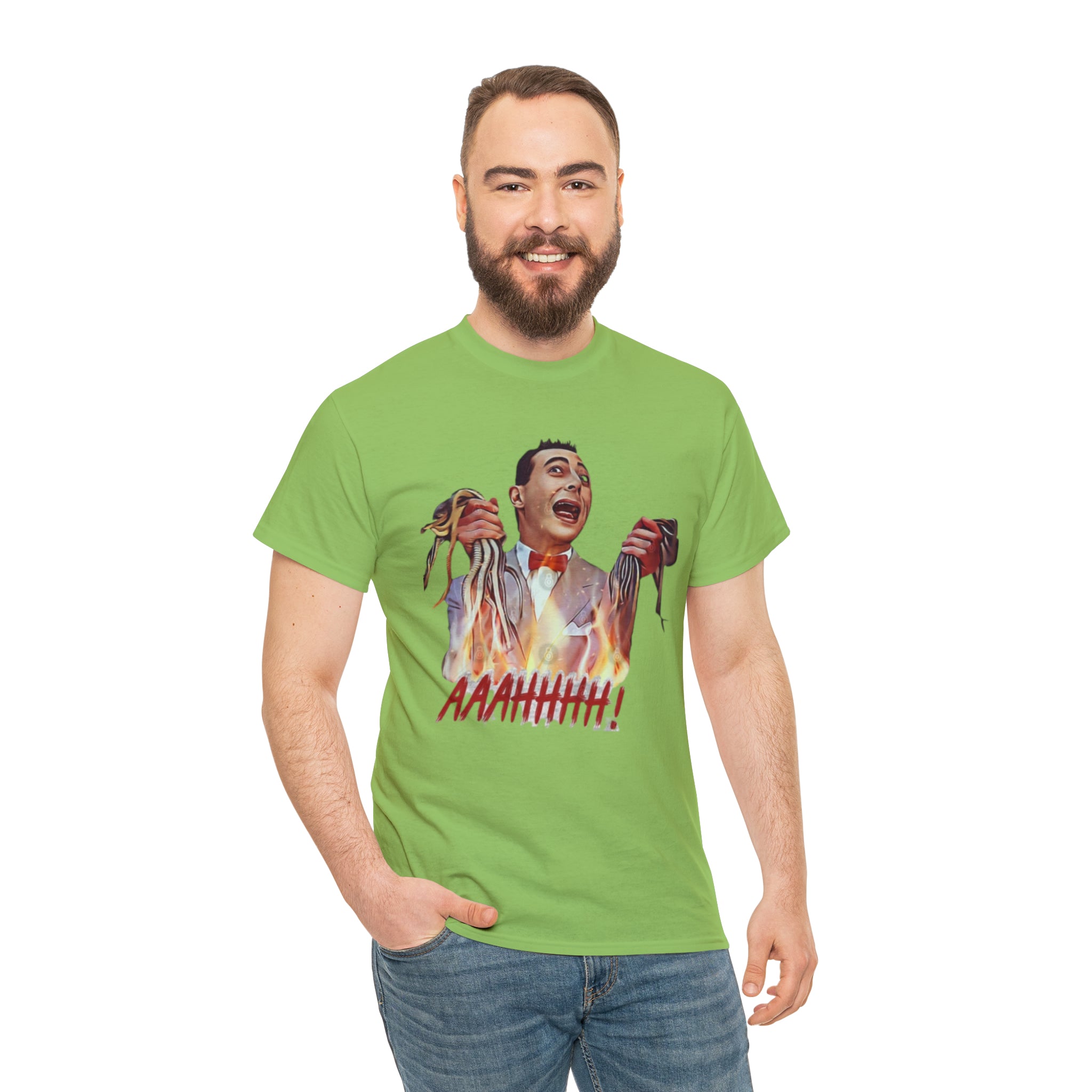 Pee Wee Herman-  Unisex Heavy Cotton T-Shirt - Creations by Chris and Carlos