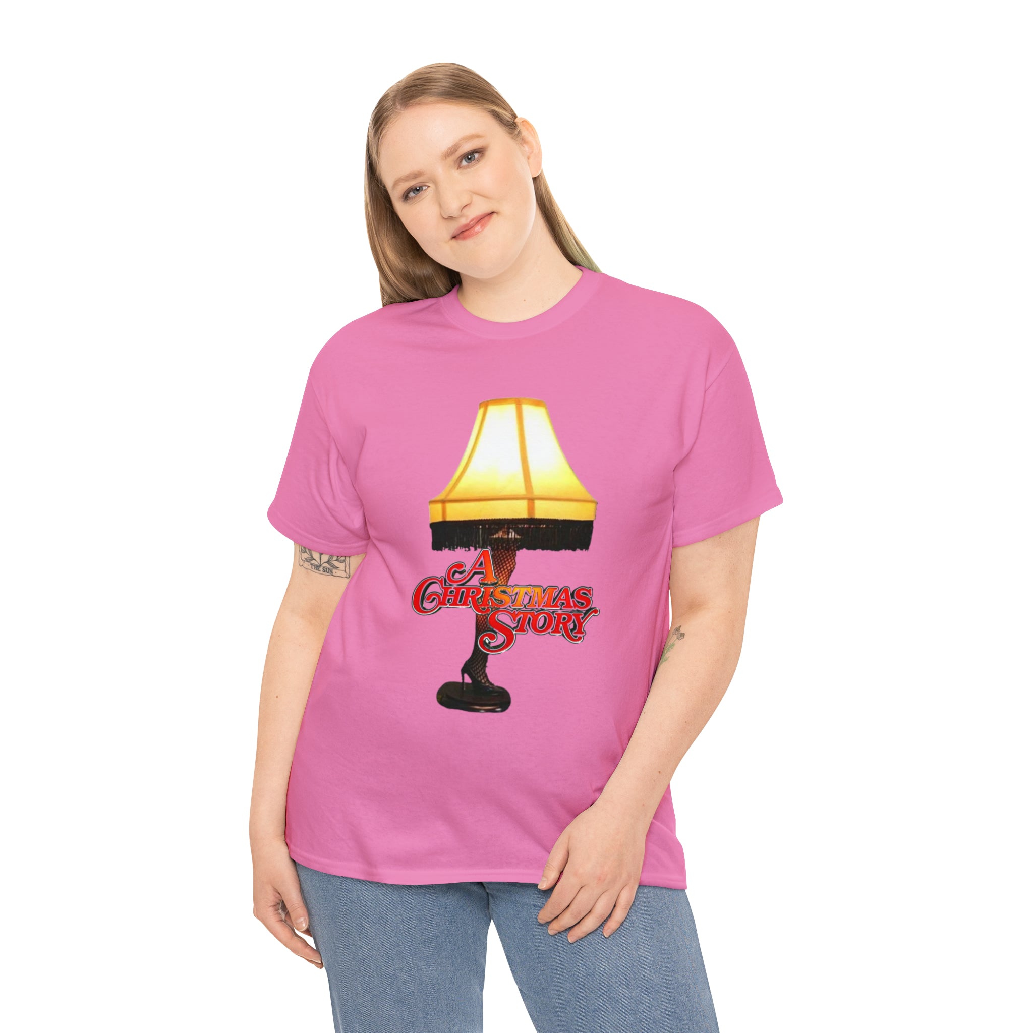 A Christmas Story- Leg Lamp Unisex Heavy Cotton T-Shirt - Creations by Chris and Carlos