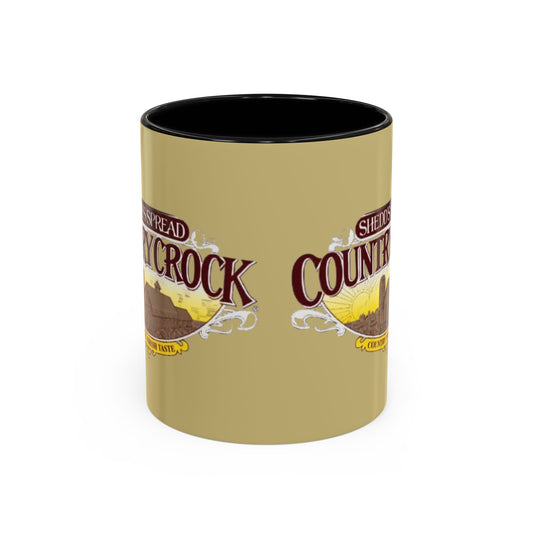 Country Crock Logo Accent Coffee Mug — Retro Farmhouse Butter Spread Design (11/15oz) - Creations by Chris and Carlos