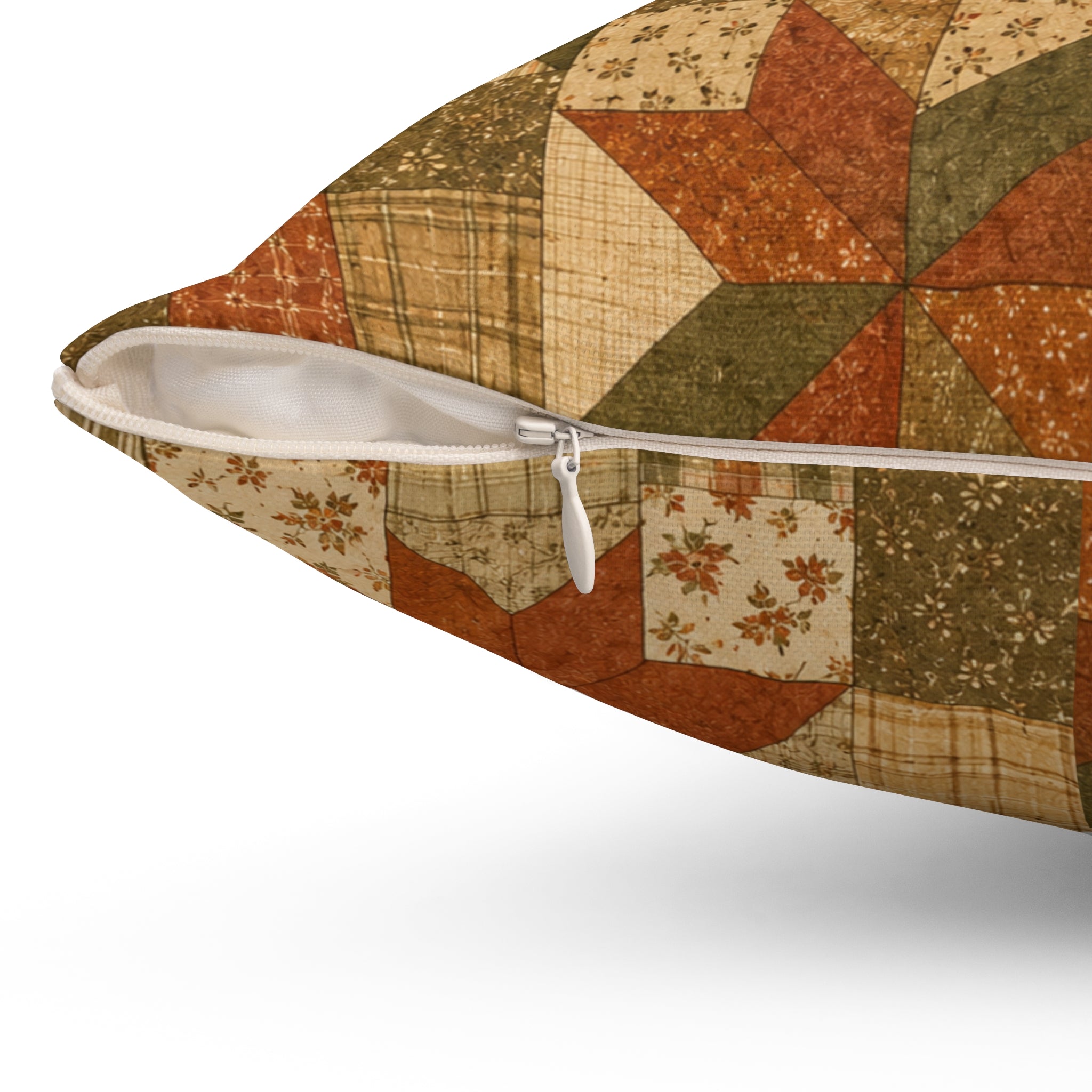 Old Soul Harvest™ Vintage Quilt Blocks Throw Pillow - Throw Pillow from Old Soul Harvest Campfire Circle