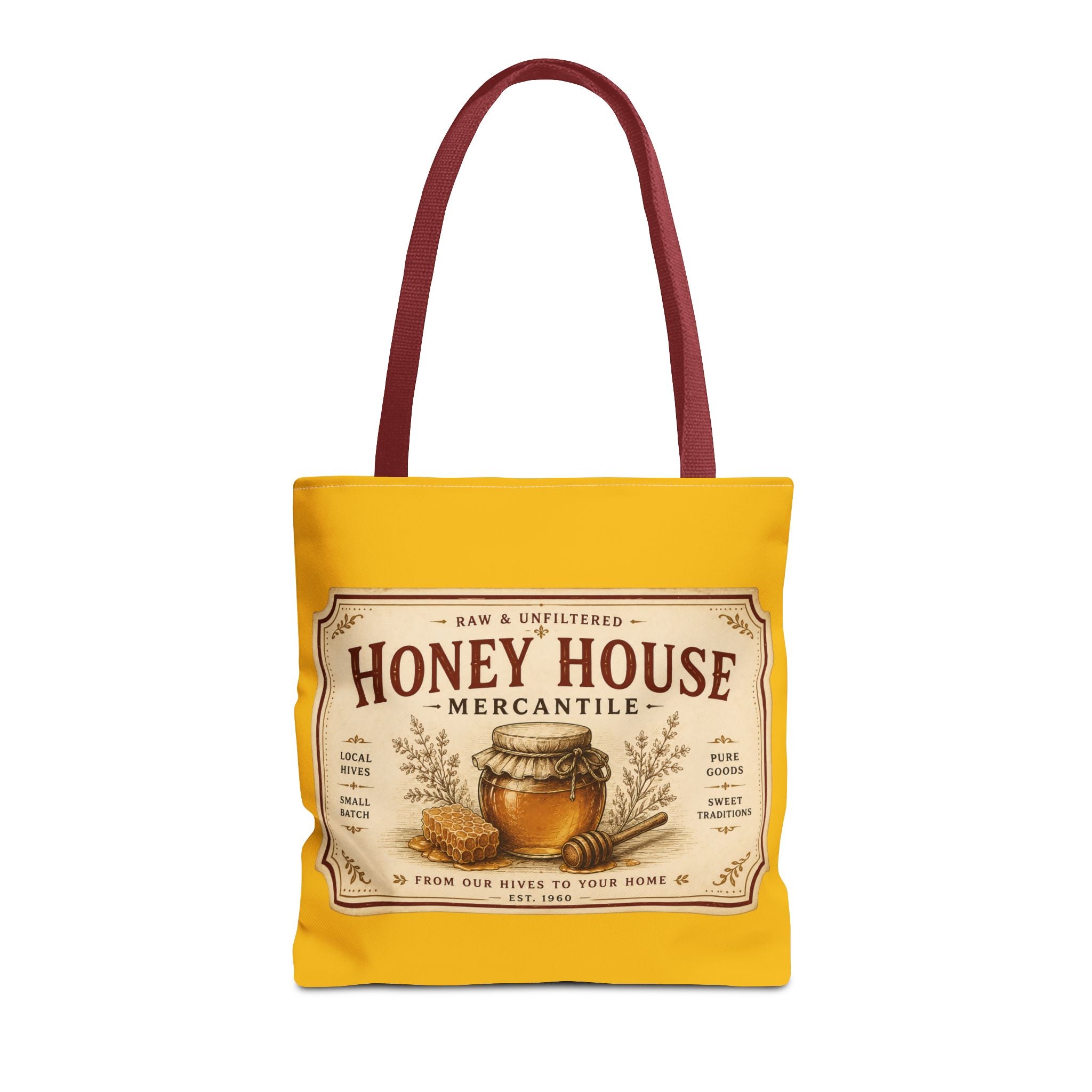 Tote Bag — Honey House Vintage Honey Label Design - Creations by Chris and Carlos