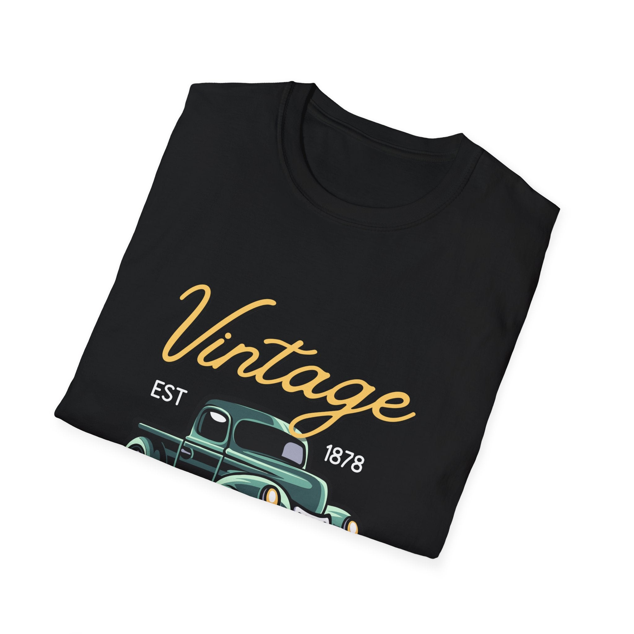 Vintage Truck T-Shirt — "Vintage" Retro Pickup Graphic Tee - Creations by Chris and Carlos