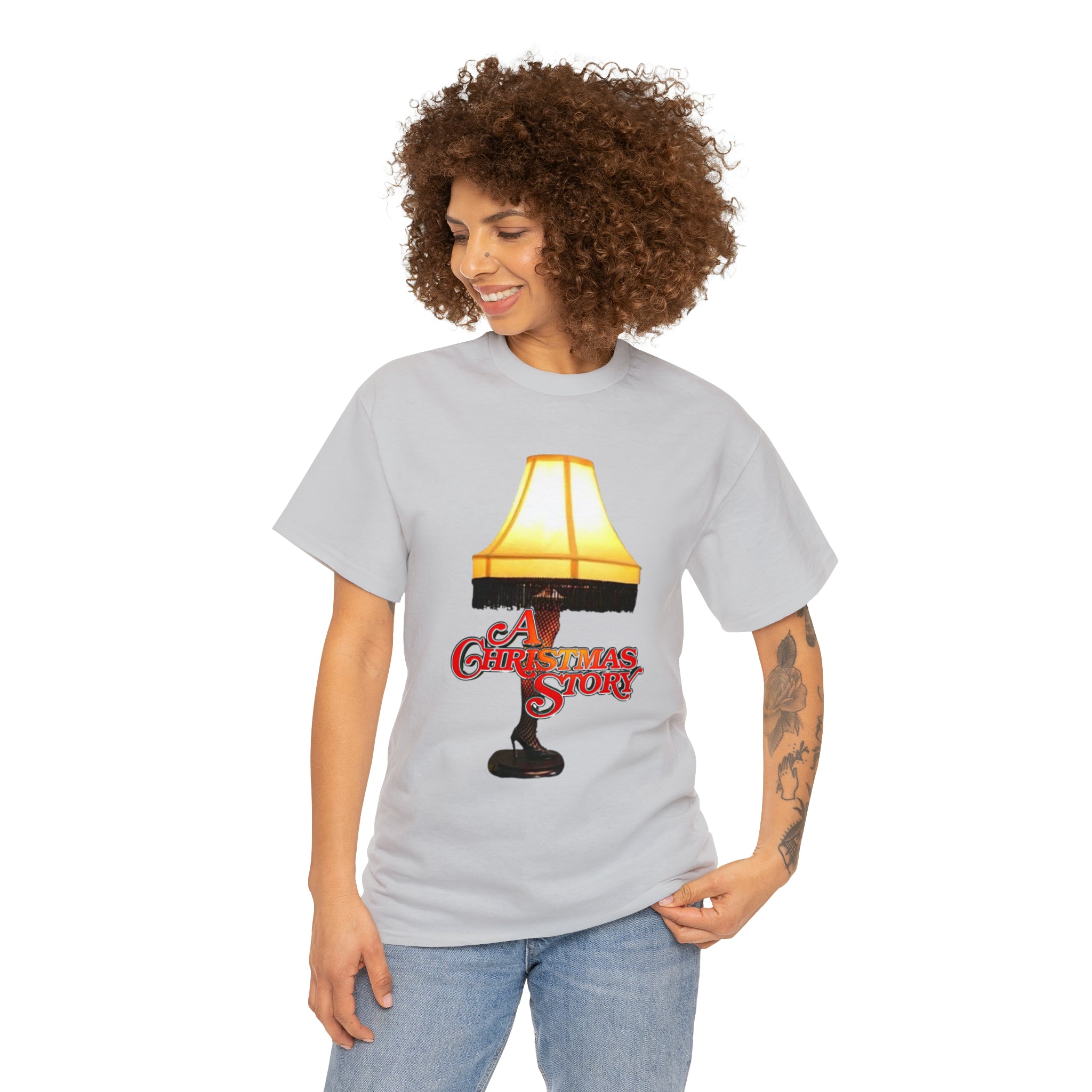 A Christmas Story- Leg Lamp Unisex Heavy Cotton T-Shirt - Creations by Chris and Carlos