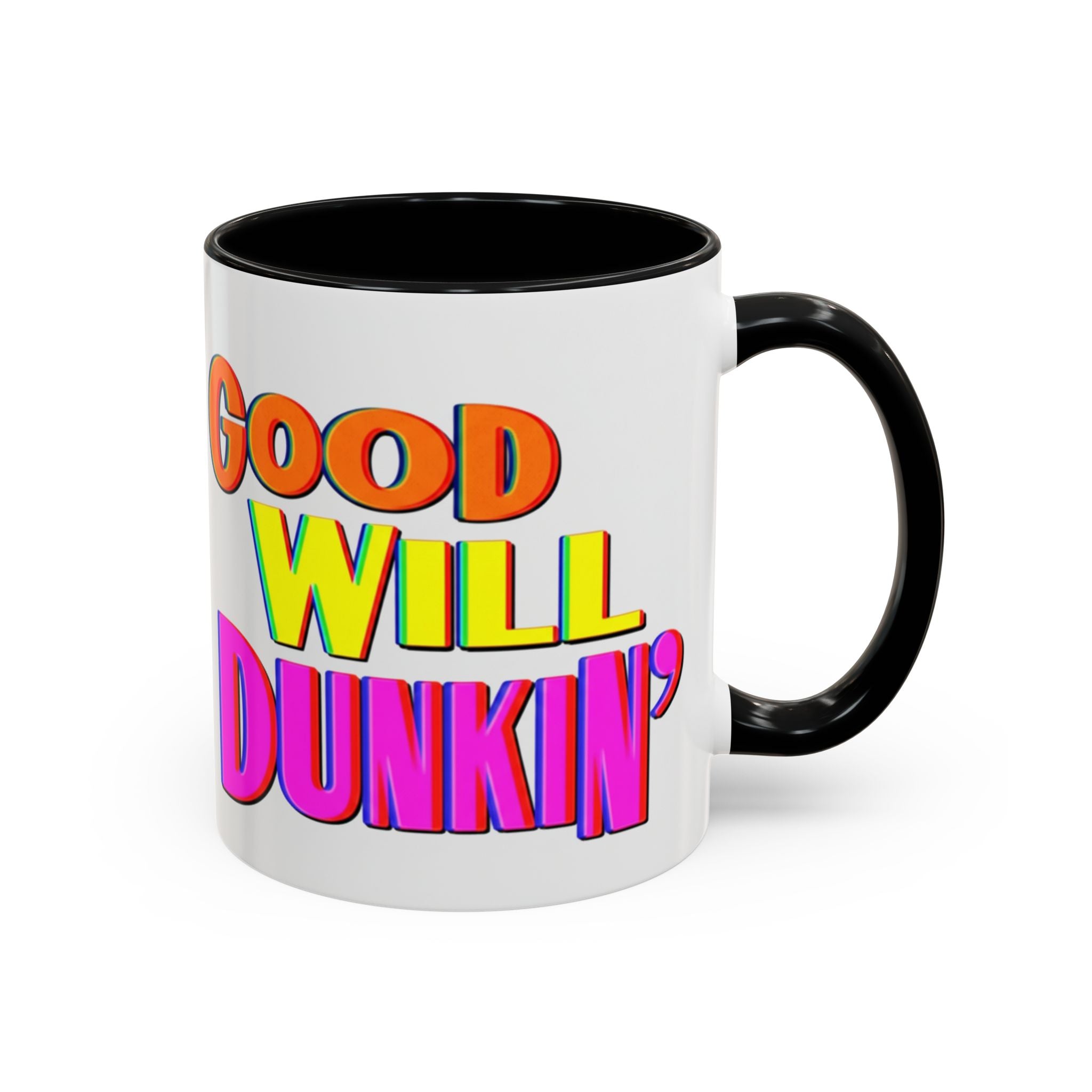 Good Will Dunkin' Coffee Mug — Colorful Retro Donut Lover Gift (11/15oz) - Creations by Chris and Carlos