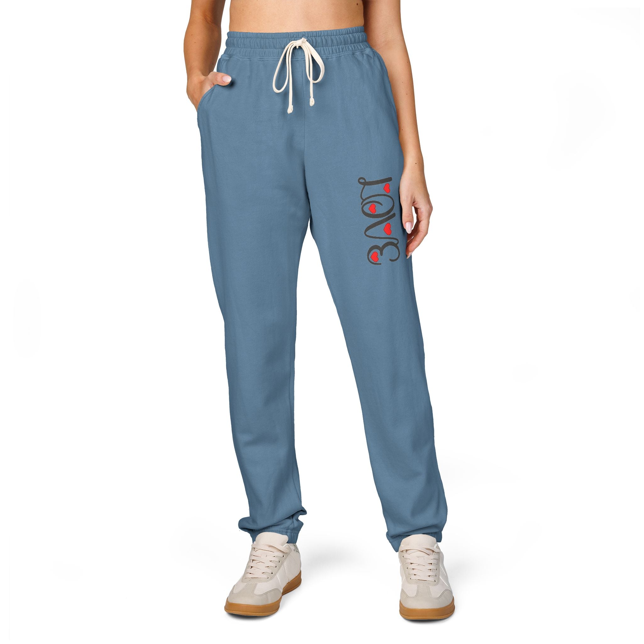 Love Unisex Garment-Dyed Fleece Sweatpants - Creations by Chris and Carlos