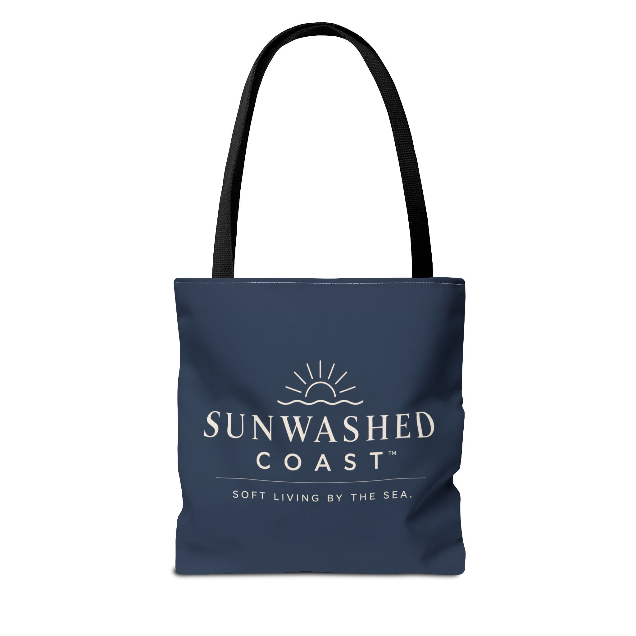 Sunwashed Coast Tote Bag — 'Soft Living by the Sea' Coastal Canvas Shopper - Creations by Chris and Carlos