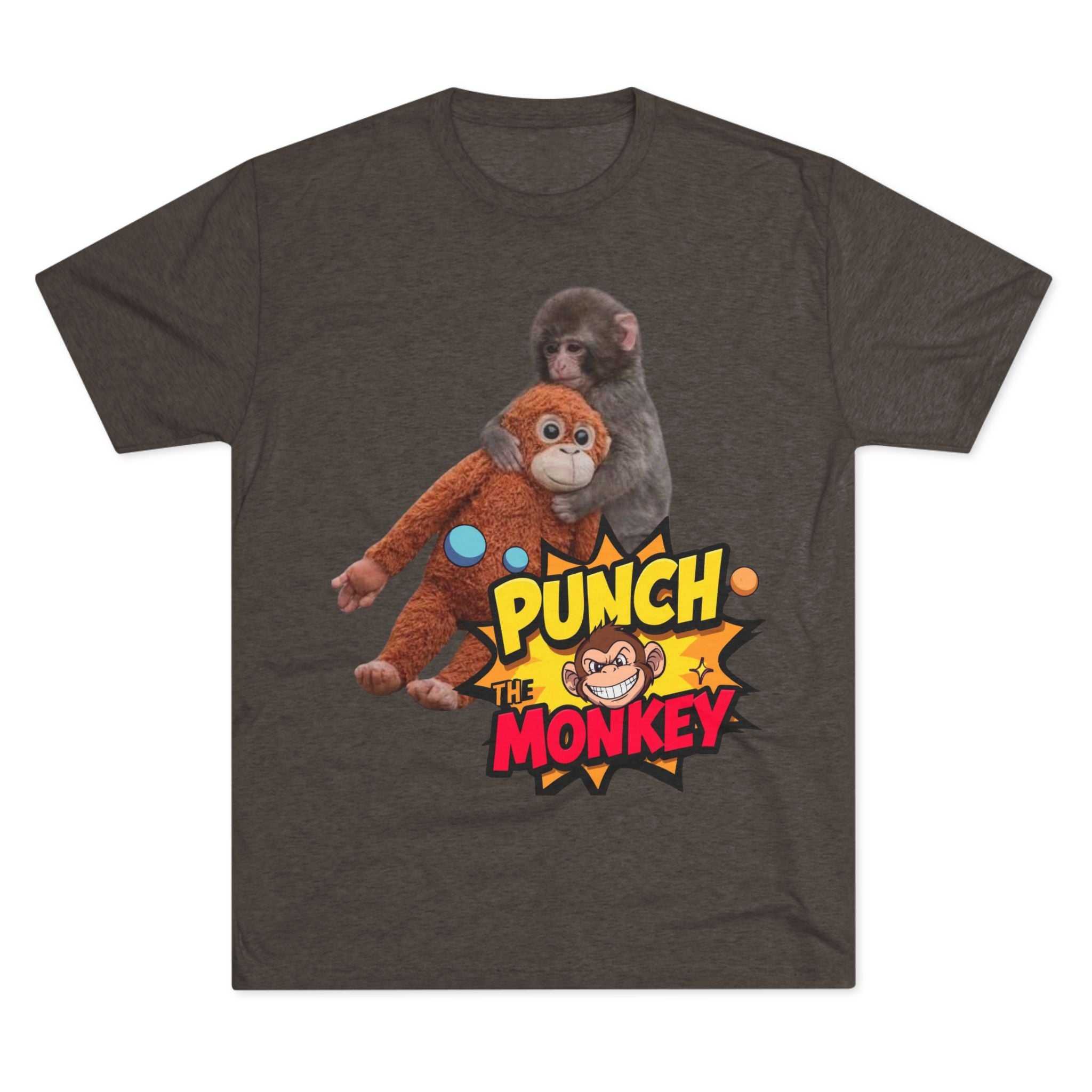 Punch the Monkey T-Shirt — Retro Comic Cartoon Monkey Graphic Tee - Creations by Chris and Carlos