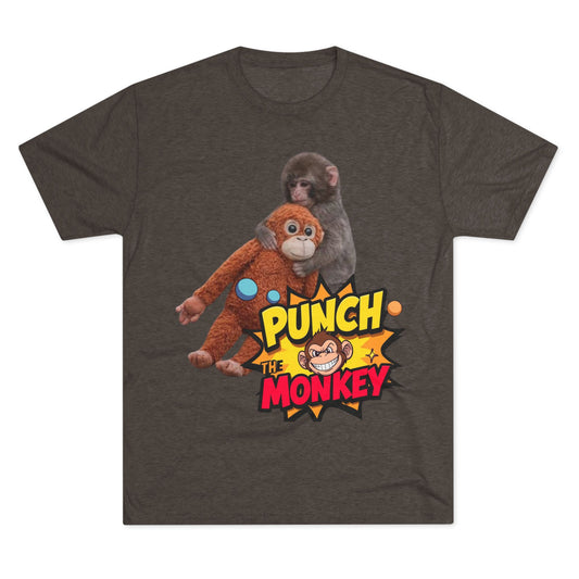 Punch the Monkey T-Shirt — Retro Comic Cartoon Monkey Graphic Tee - Creations by Chris and Carlos