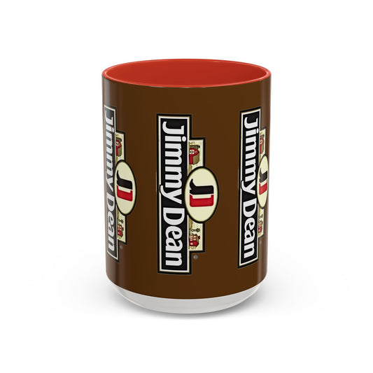 Jimmy Dean Logo Coffee Mug — Retro Breakfast Brand Accent Mug (11/15oz) - Creations by Chris and Carlos