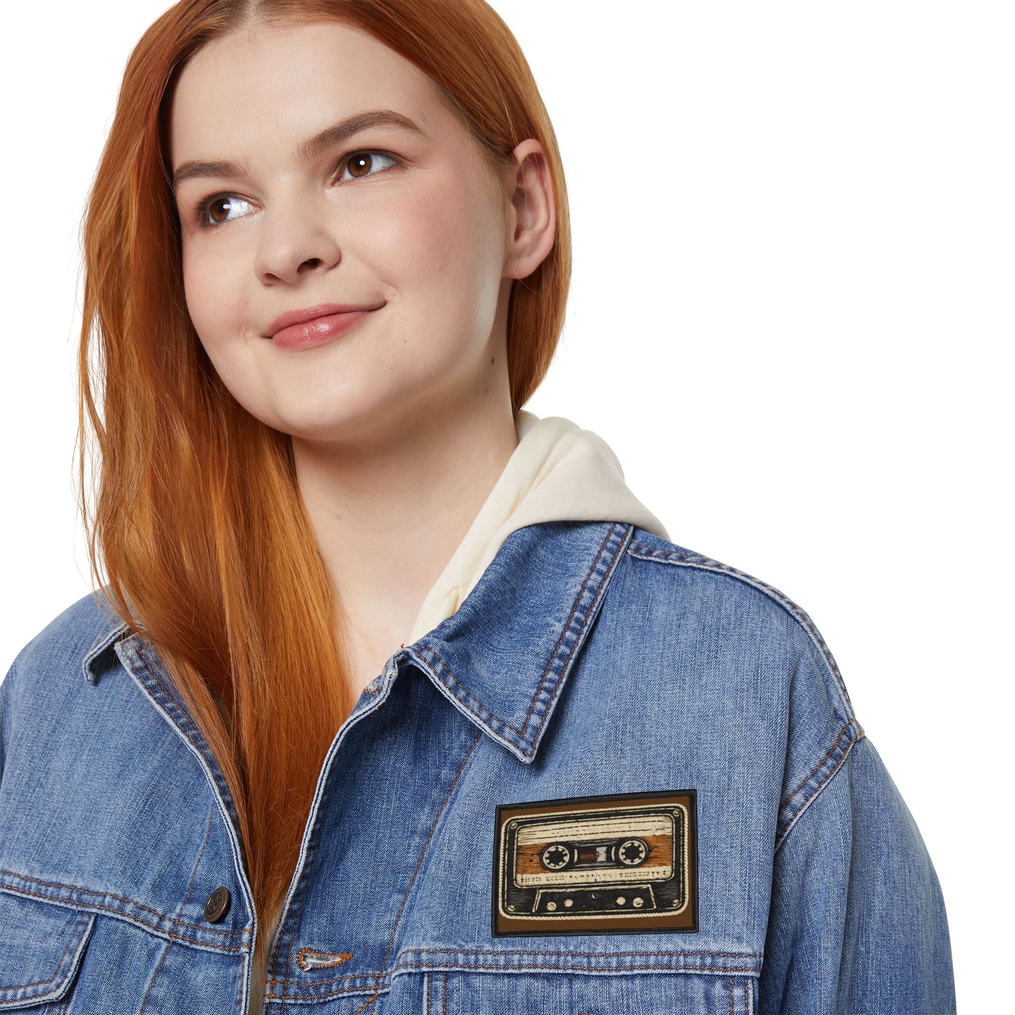 Cassette Tape Iron-On Patch — Retro 80s Music Jacket Patch - Creations by Chris and Carlos