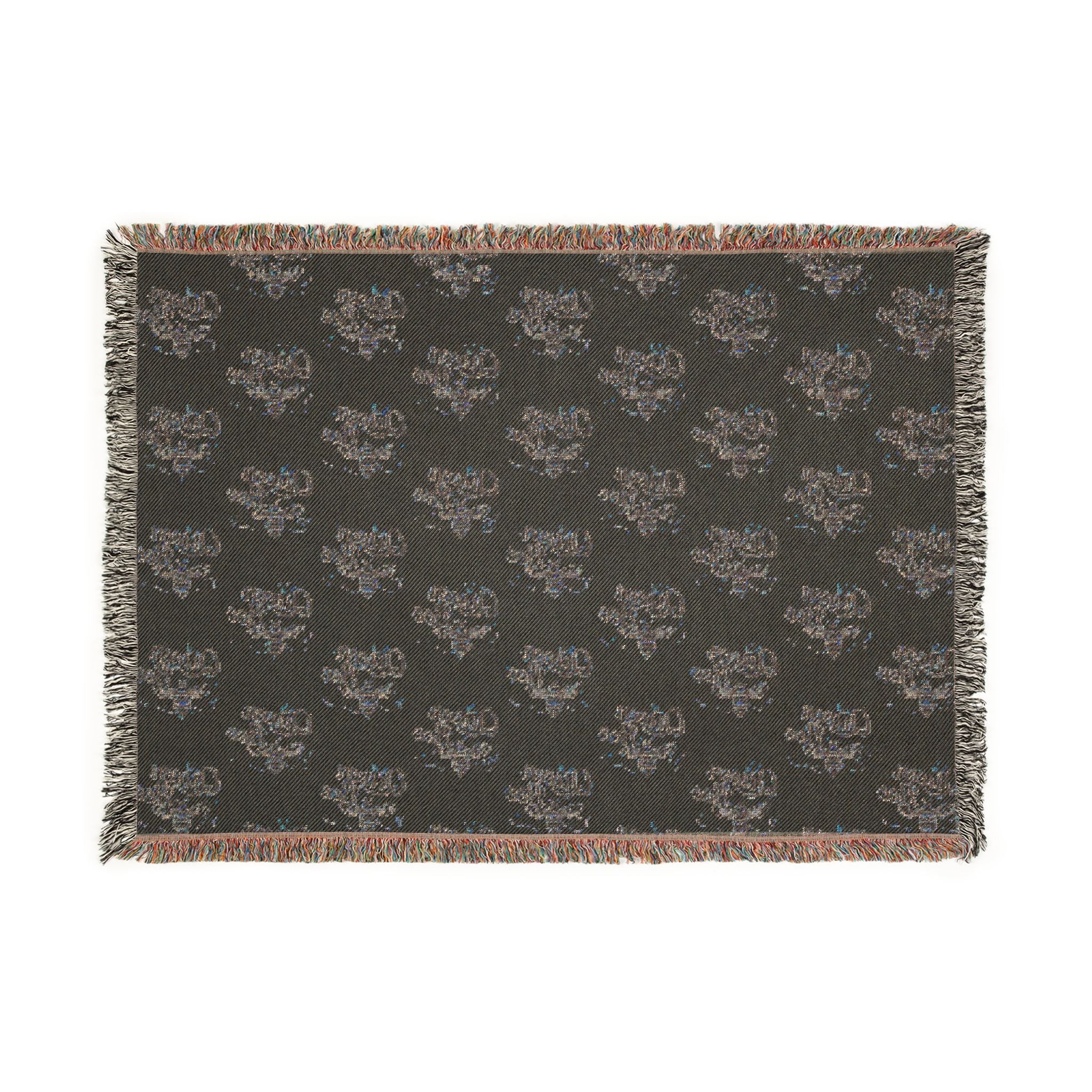 Queen Bee Woven Blanket – Cozy Floral Honeycomb Throw - Creations by Chris and Carlos