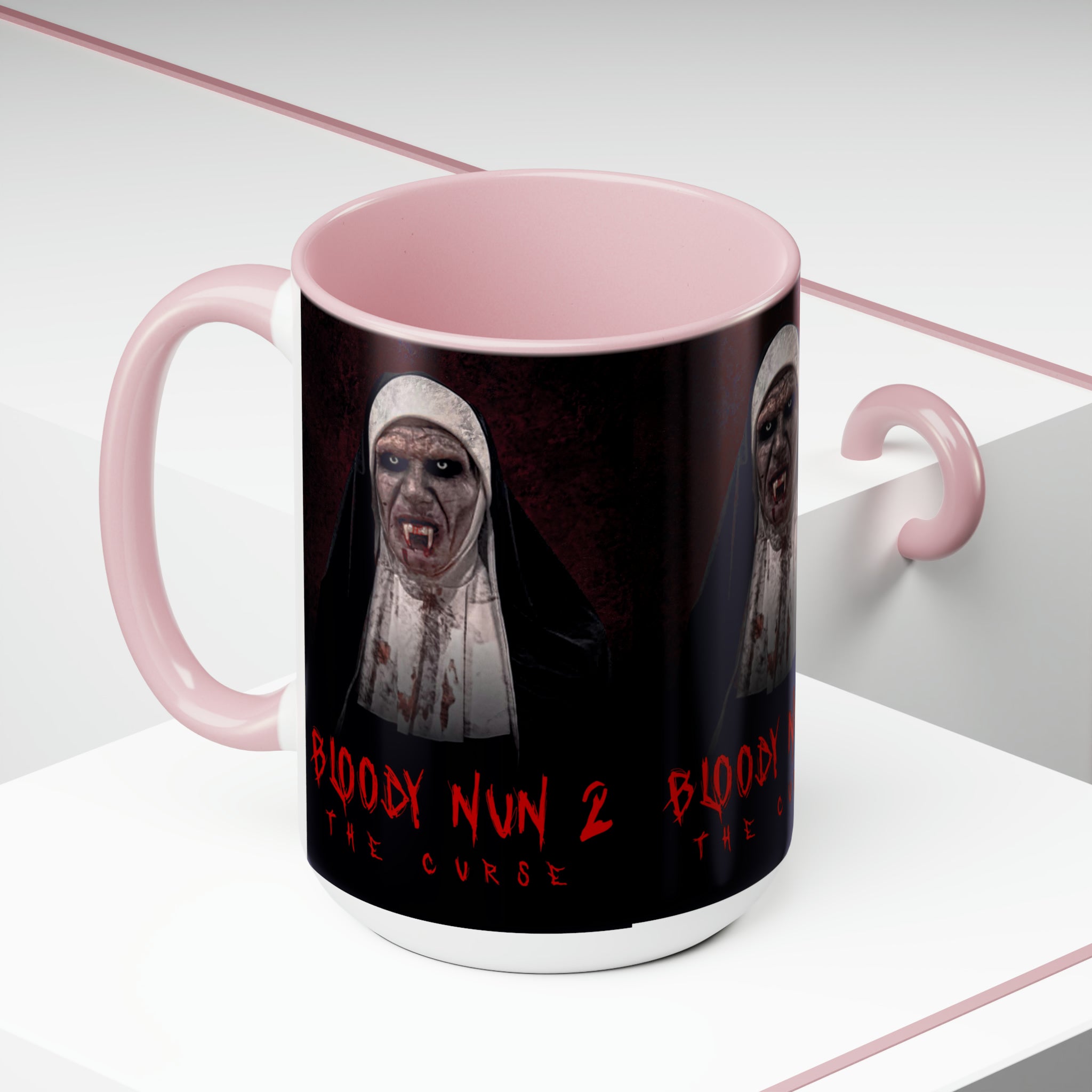The Nun 2- Two-Tone Coffee Mugs, 15oz - Creations by Chris and Carlos
