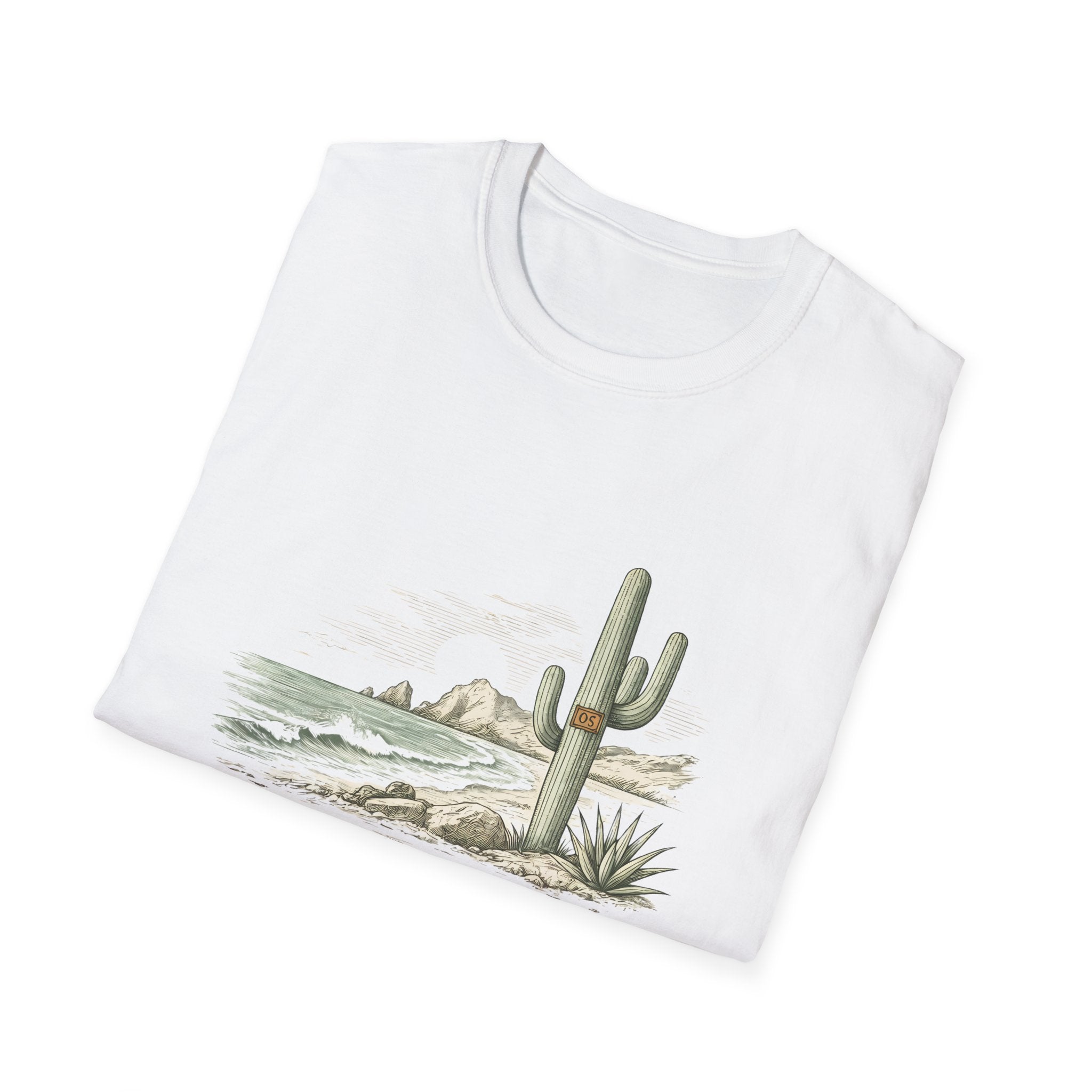 Los Cabos Desert Coast T-Shirt — Vintage Cactus Beach Graphic - Creations by Chris and Carlos